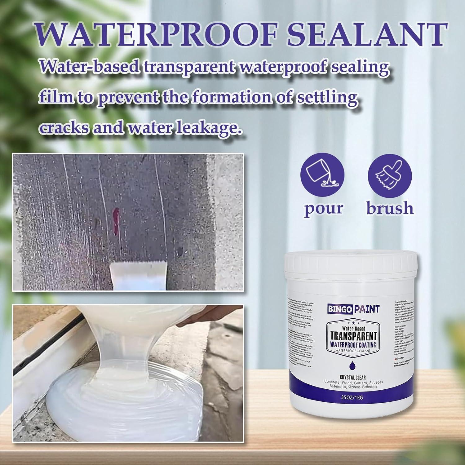 Sellador Impermeable Transparente BingoPaint 1.04L para Interiores y Exteriores