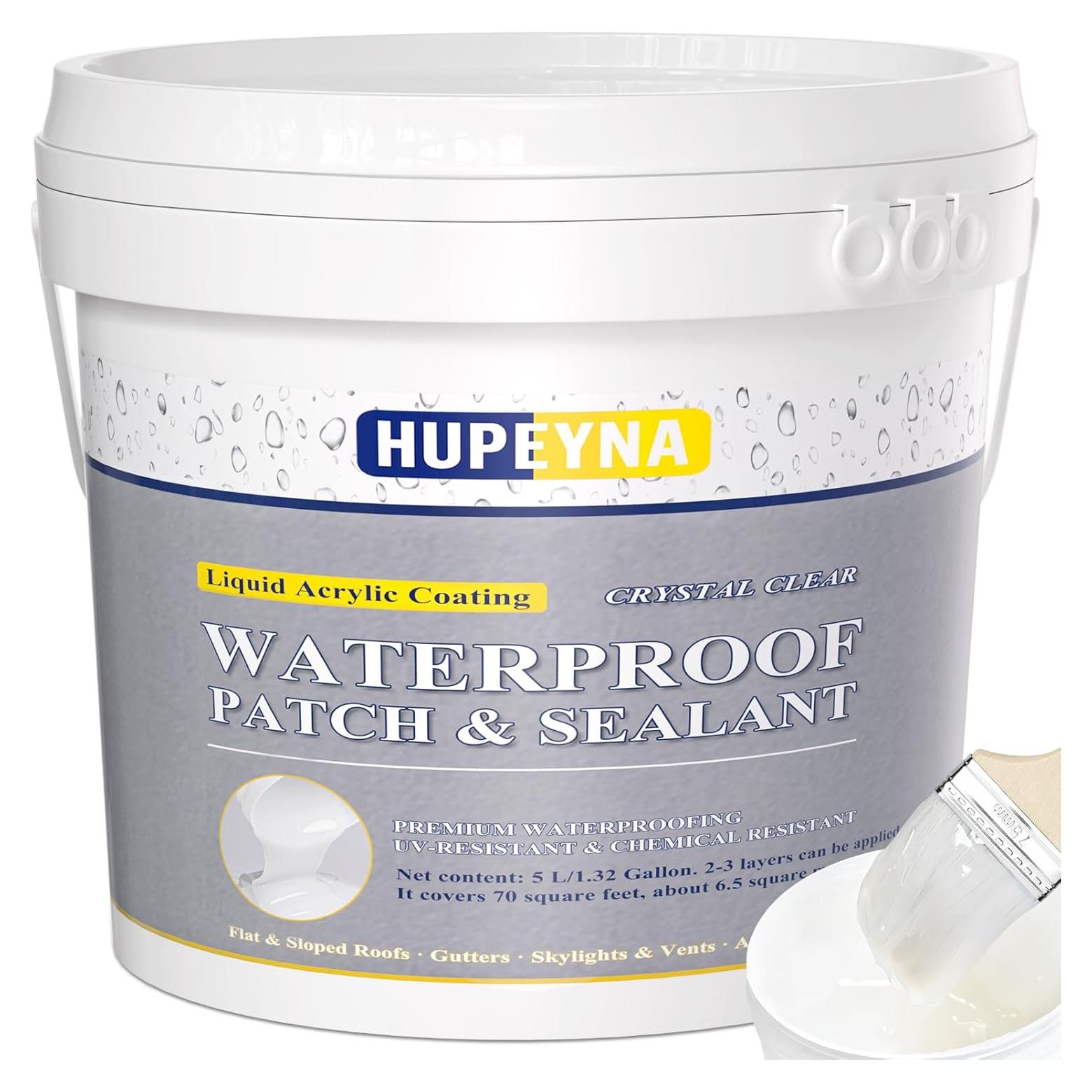 Agente Impermeable Hupeyna 5L - Sellador Transparente Anti-Fugas