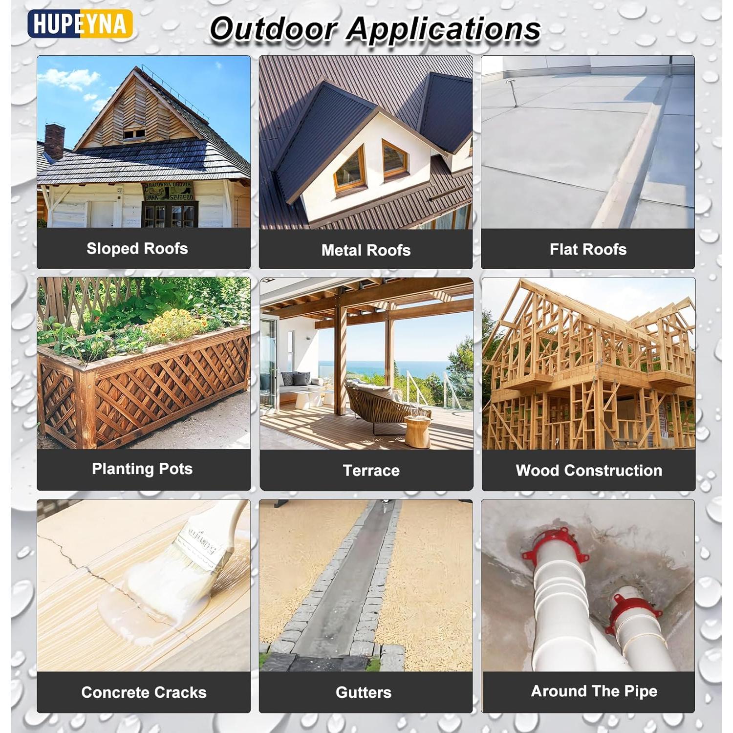 Agente Impermeable Hupeyna 5L - Sellador Transparente Anti-Fugas