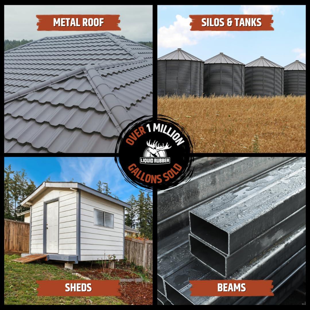 Sellador Goma Líquida MetalSafe 1 Galón Impermeable Negro