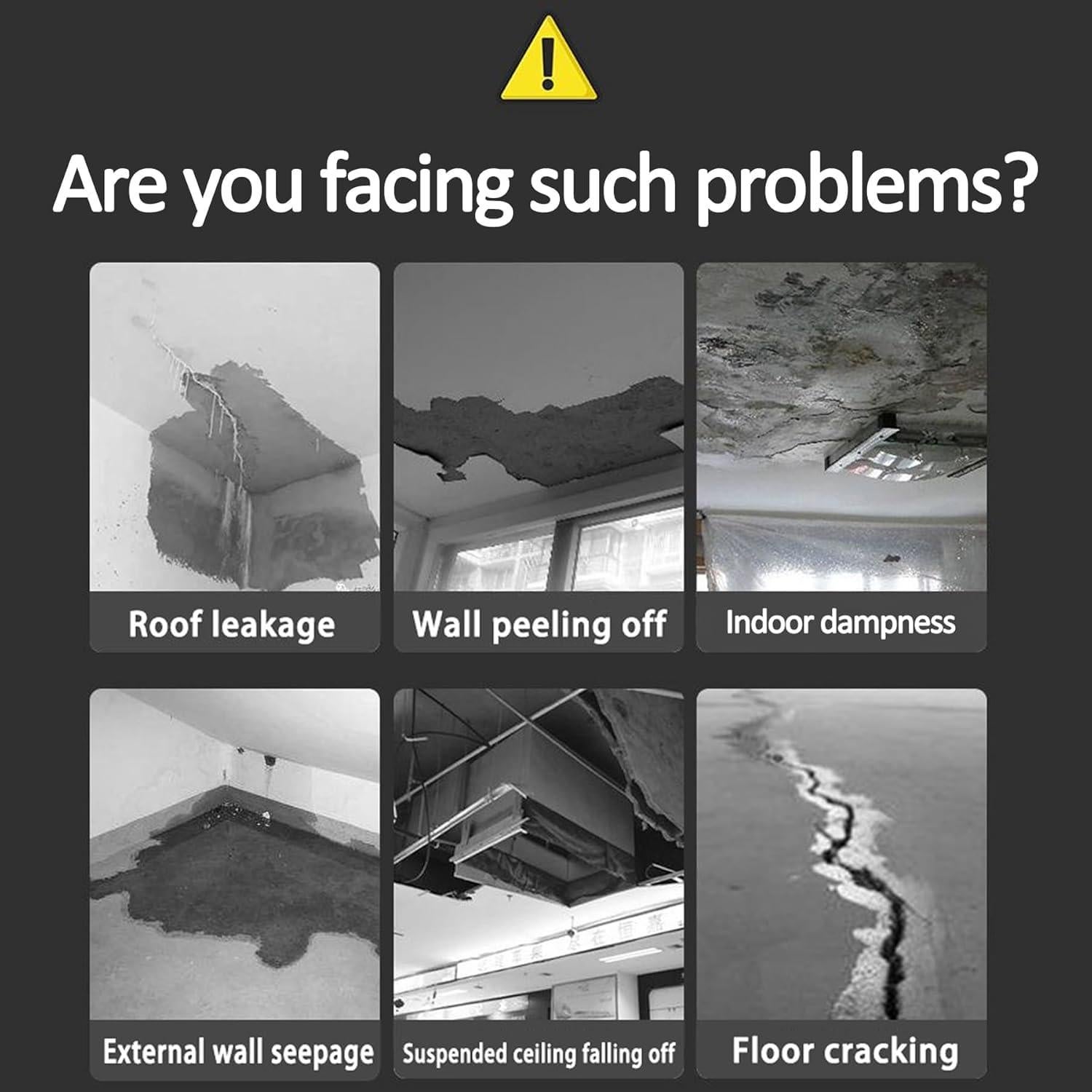 Sellador de Grietas de Concreto Impermeable Genérico 3 Piezas