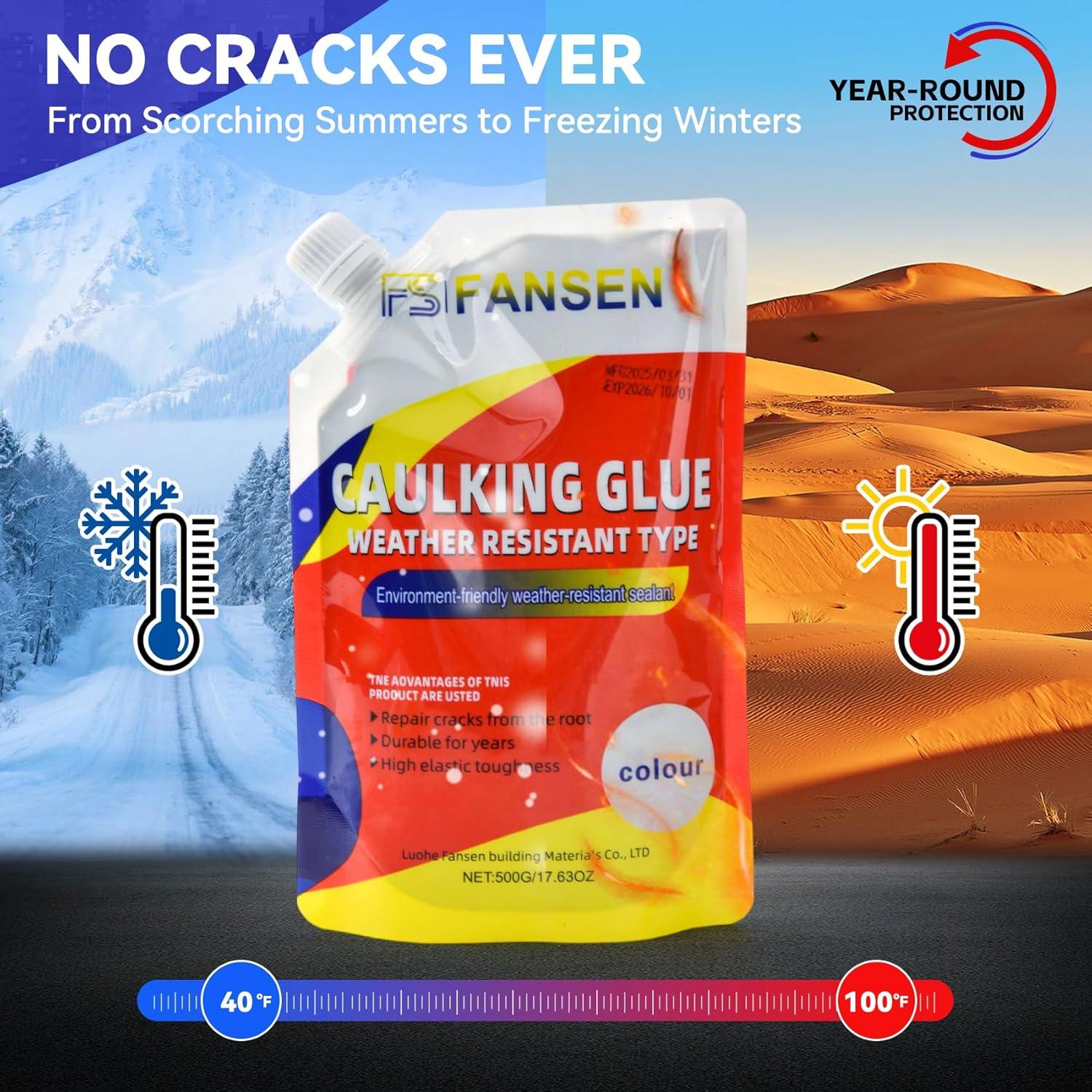 Sellador de Grietas de Concreto Impermeable Genérico 3 Piezas