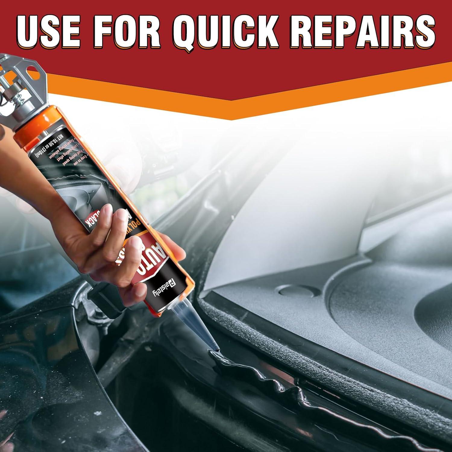 Sellador de Parabrisas Negro Paistely 310ml Poliuretano Rápido