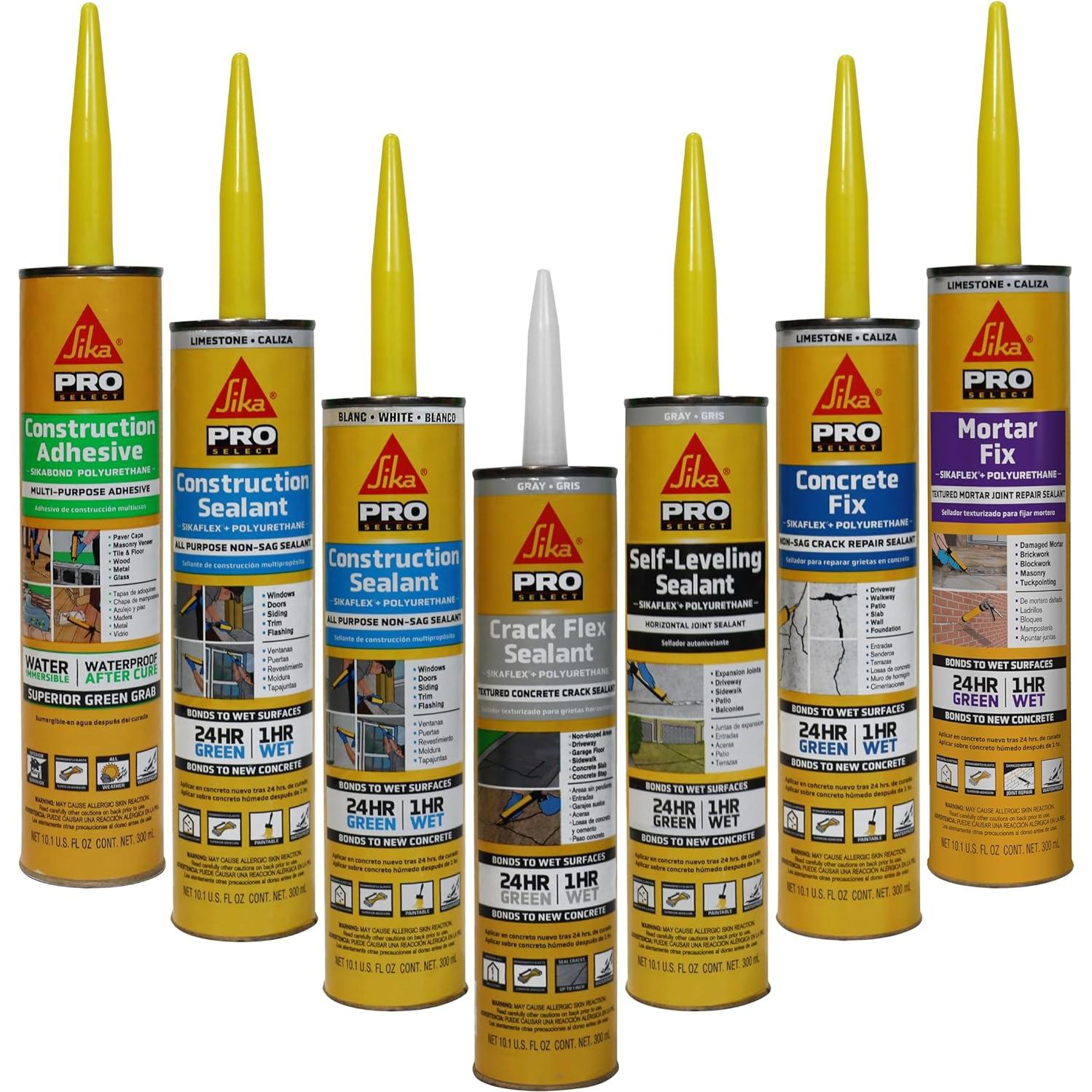 Sellador de Grietas Flex SIKA 10.1 fl oz Poliuretano Gris