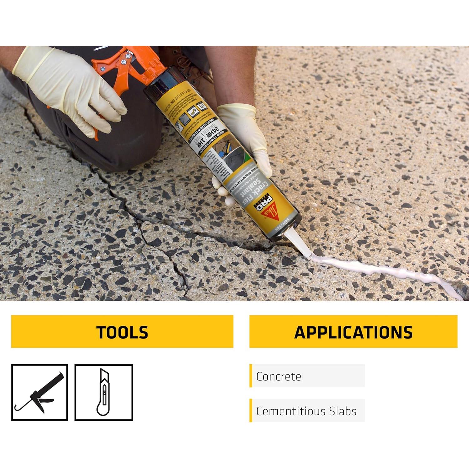 Sellador de Grietas Flex SIKA 10.1 fl oz Poliuretano Gris