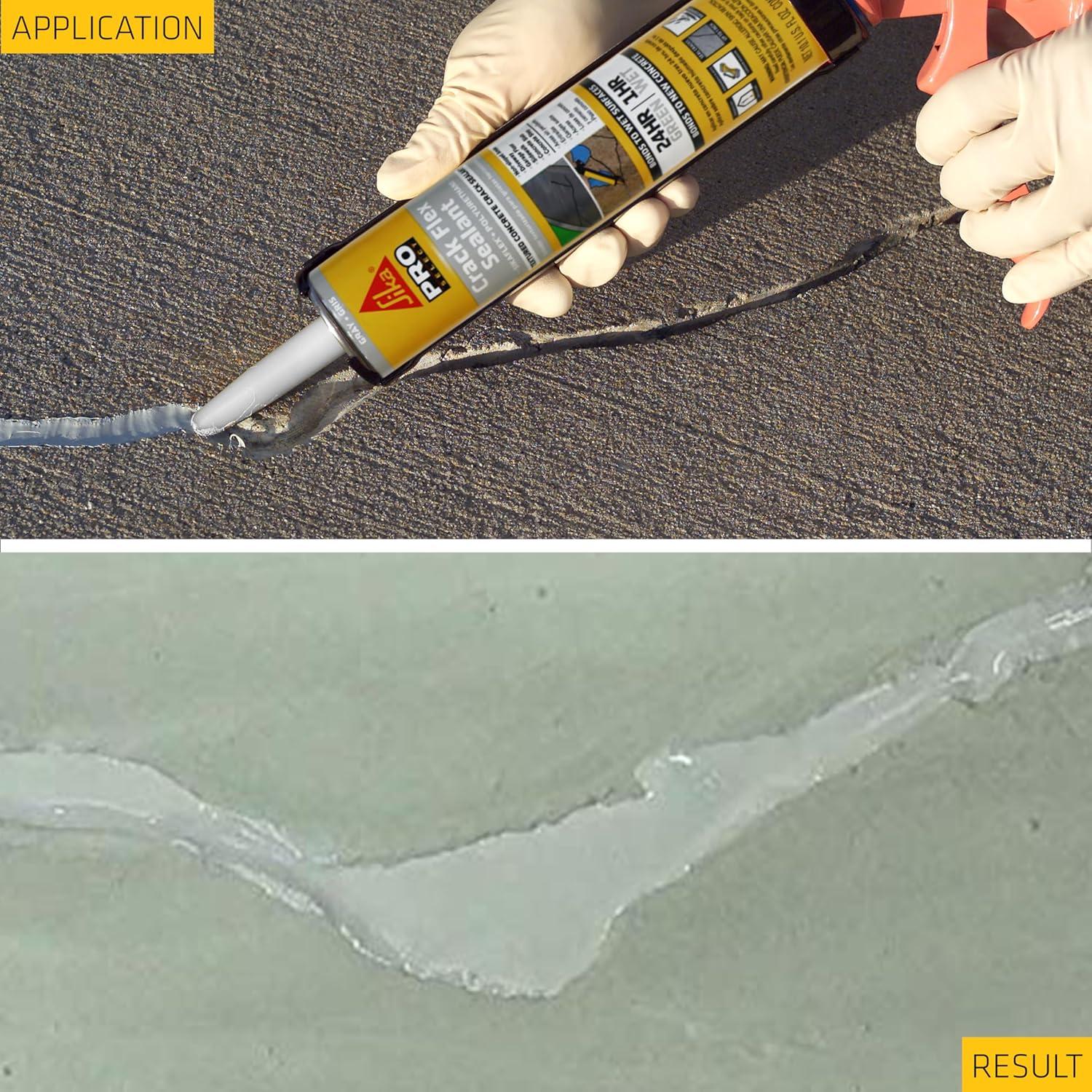 Sellador de Grietas Flex SIKA 10.1 fl oz Poliuretano Gris