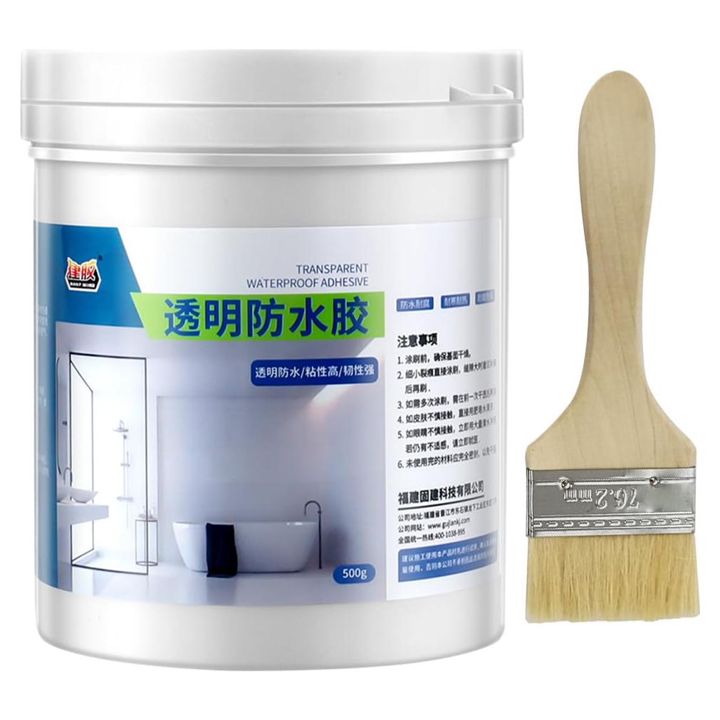 Adhesivo Transparente Impermeable Biaoyun 500g para Baño