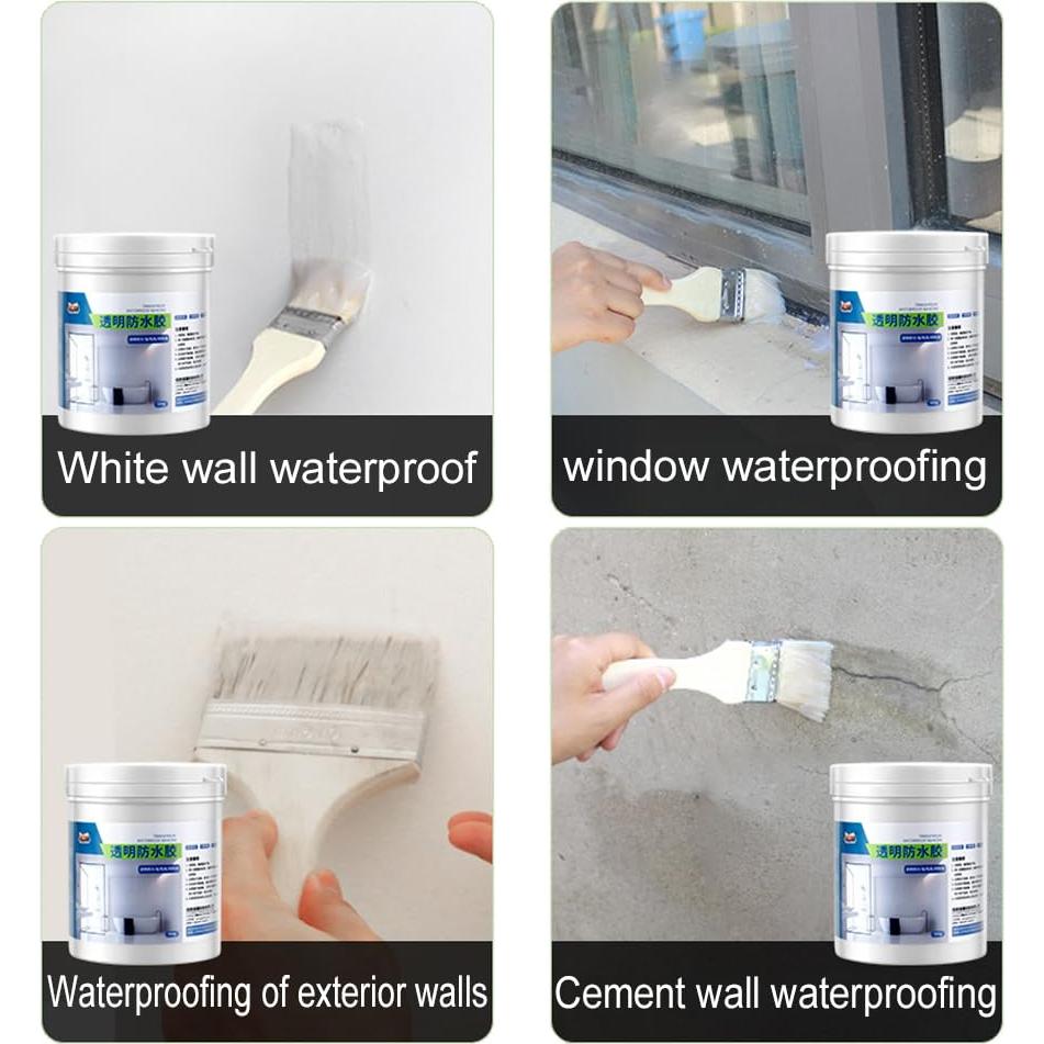 Adhesivo Transparente Impermeable Biaoyun 500g para Baño