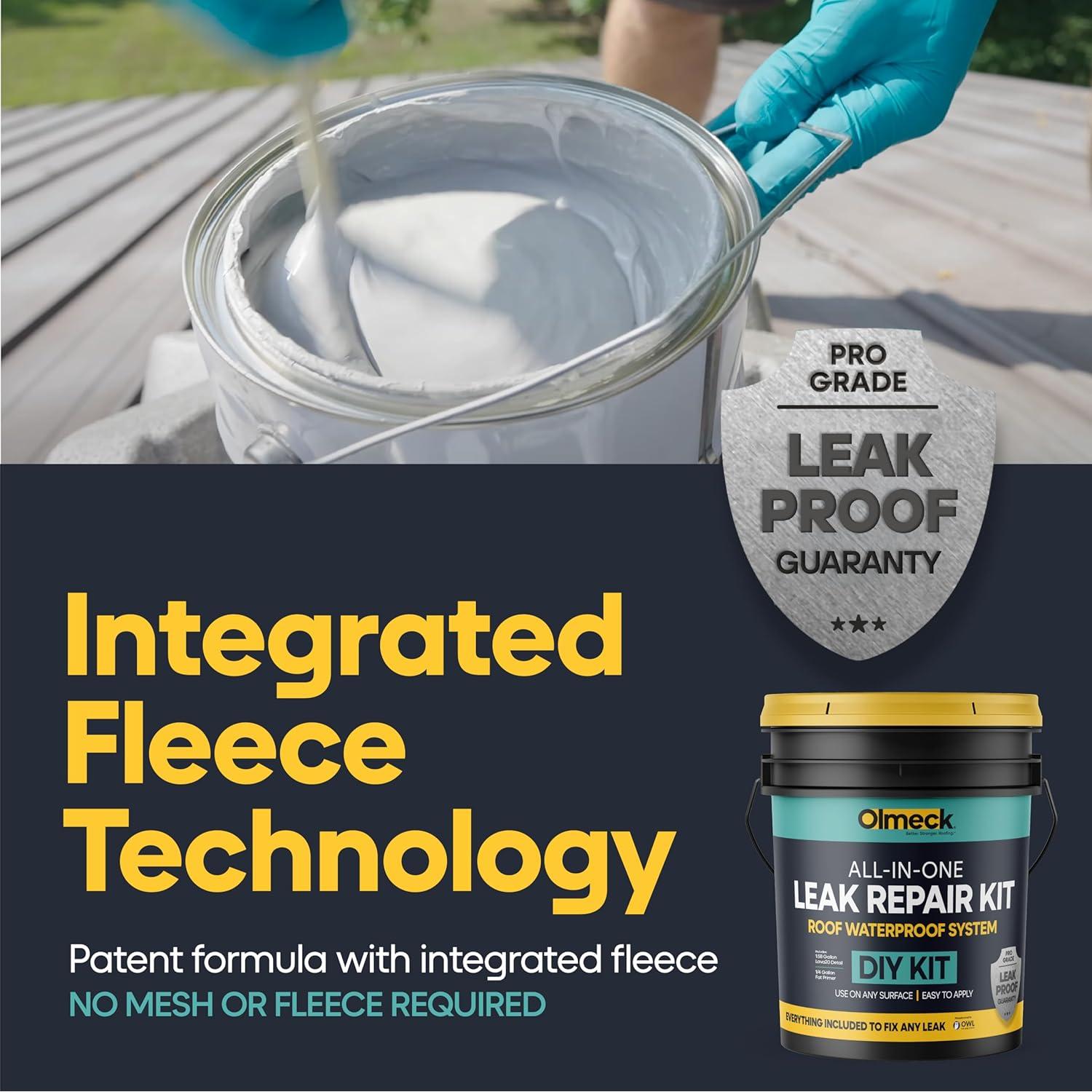 Kit de Sellador Impermeable Olmeck - Caucho Líquido 10 kg