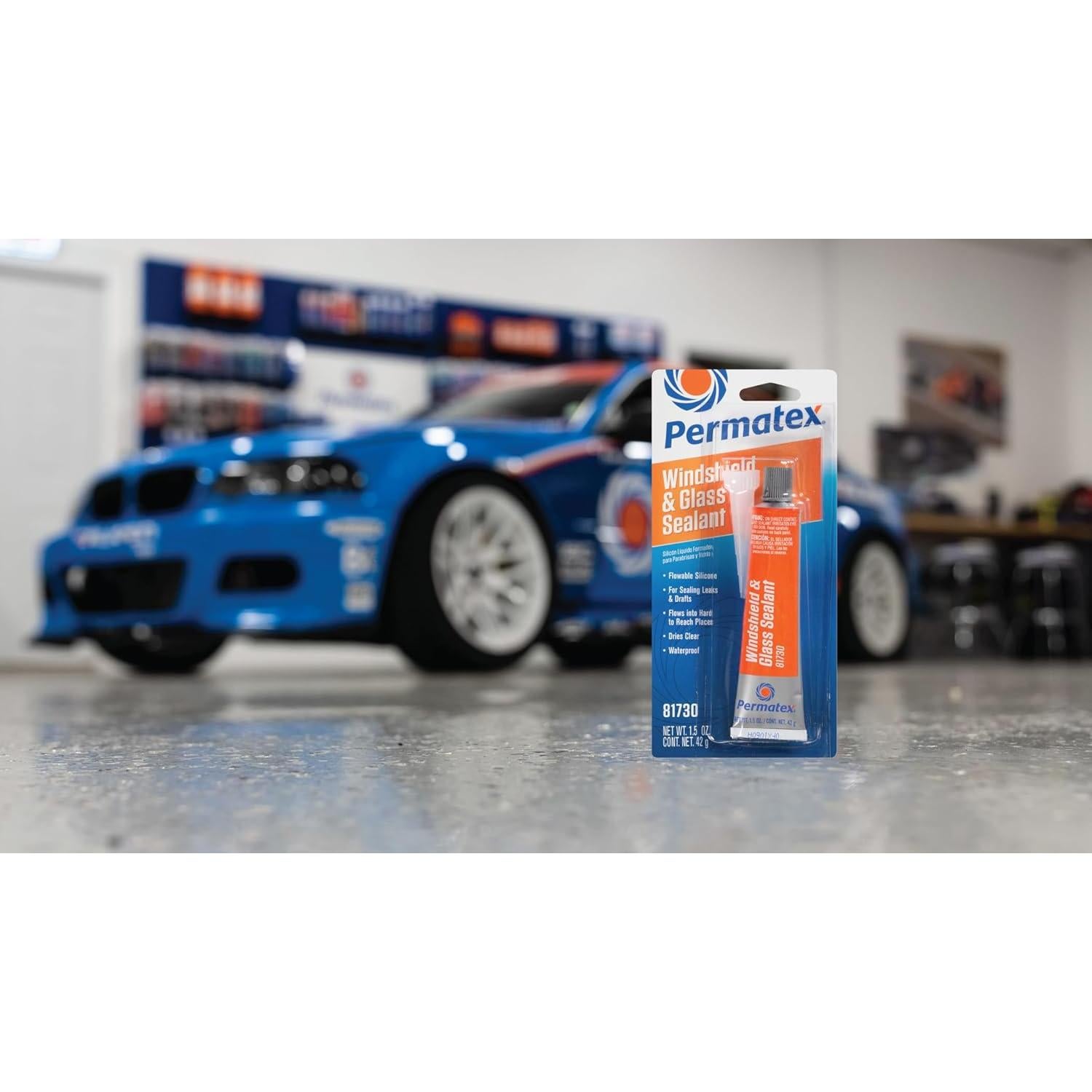 Sellador de Silicona Fluida Permatex 81730 para Parabrisas 42.5 g