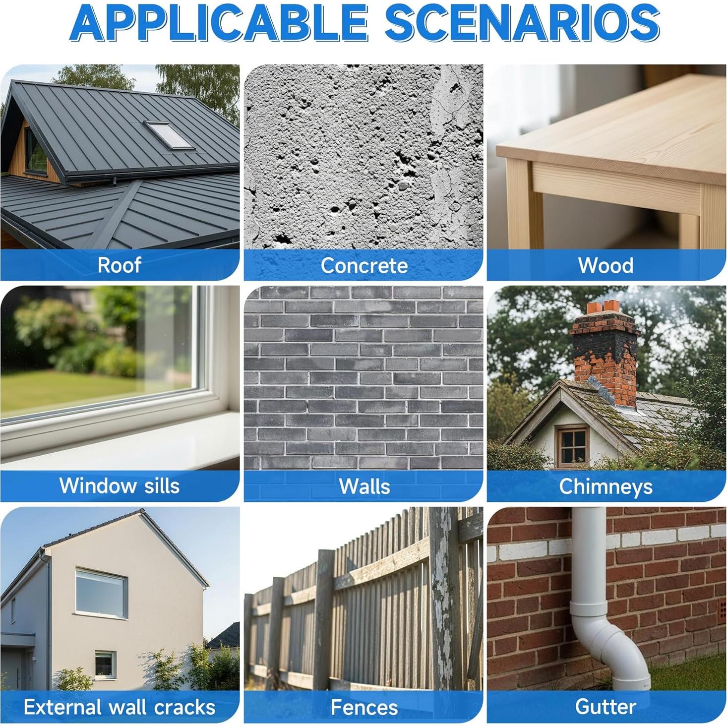 Sellador Impermeable Transparente AQNTIGUSH 1kg 35oz para Techos y Paredes