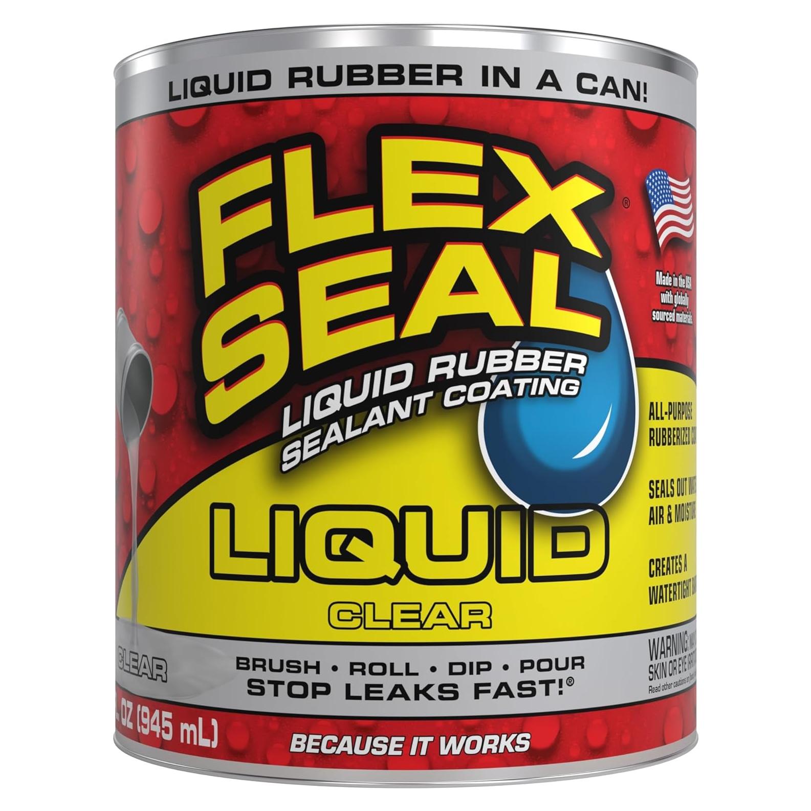 Flex Seal Líquido 32 oz - Sellador Impermeable Transparente
