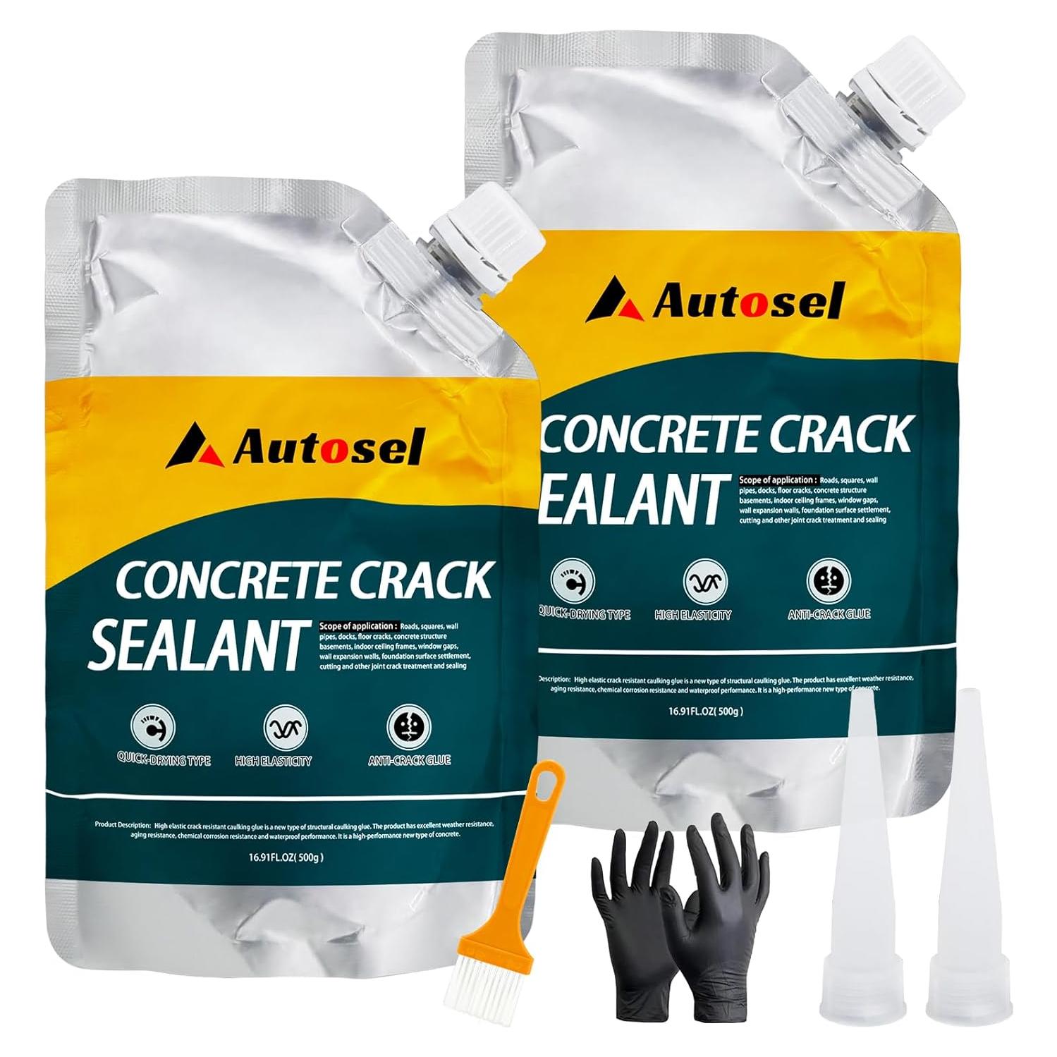 Relleno de Grietas de Concreto Autosel 1 kg - Secado Rápido, Impermeable