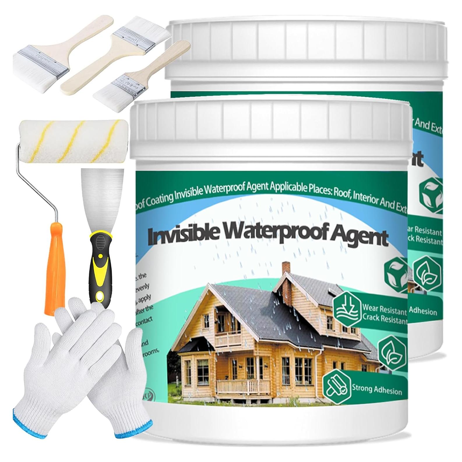 Set Impermeable 2Kg QUKLOGEN con Brochas y Rodillo