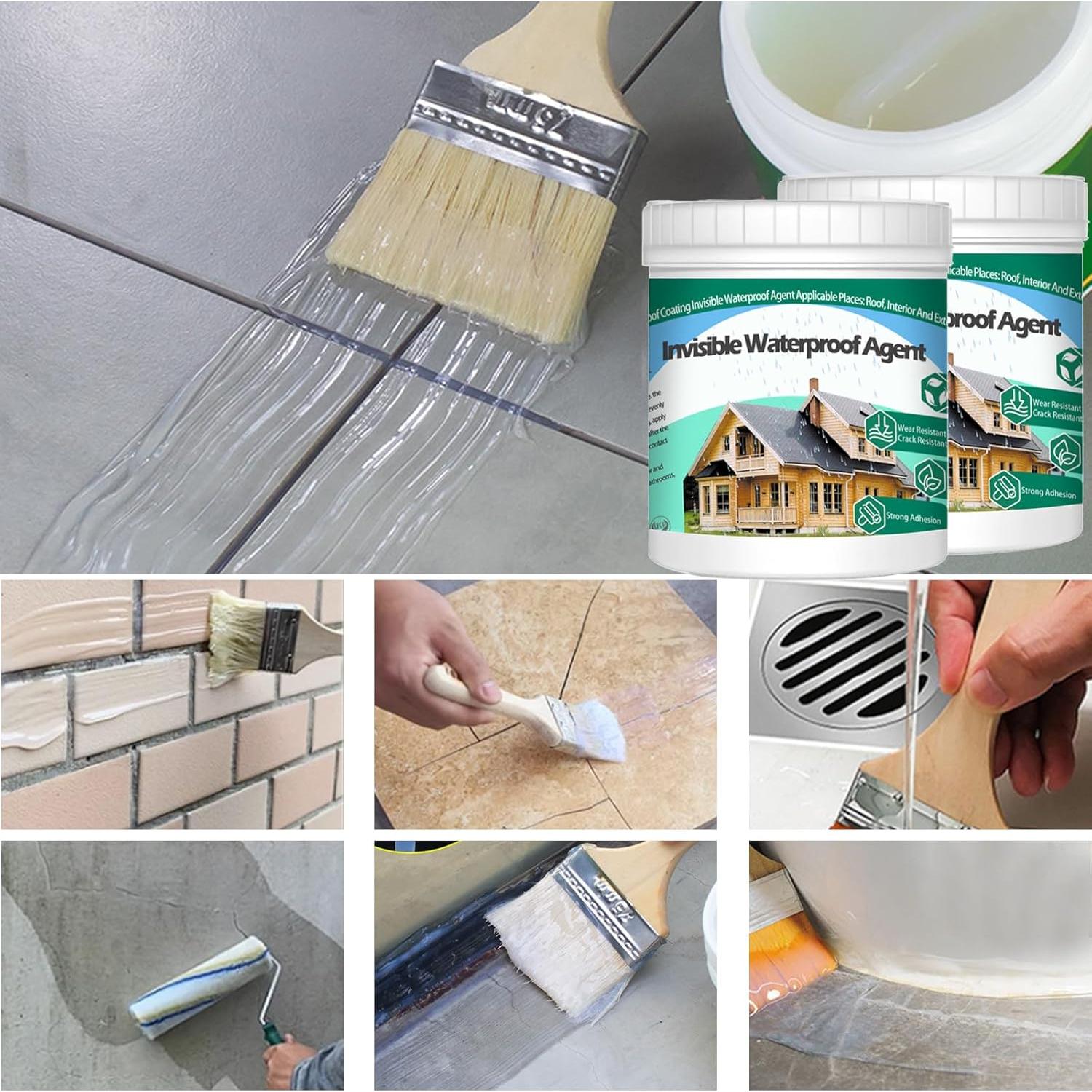 Set Impermeable 2Kg QUKLOGEN con Brochas y Rodillo