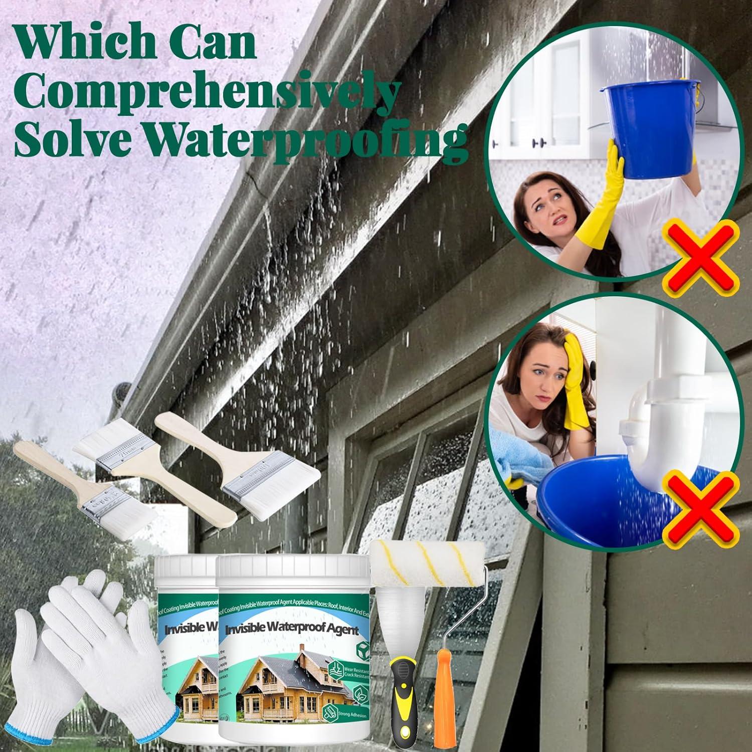 Set Impermeable 2Kg QUKLOGEN con Brochas y Rodillo