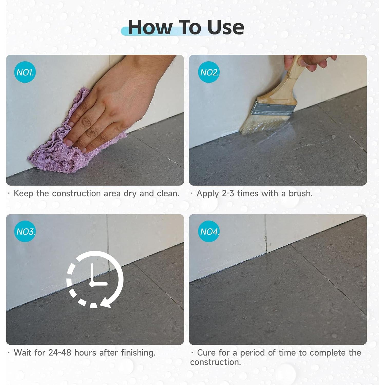 Sellador Impermeable Transparente Aididan 473 ml - A Base de Agua