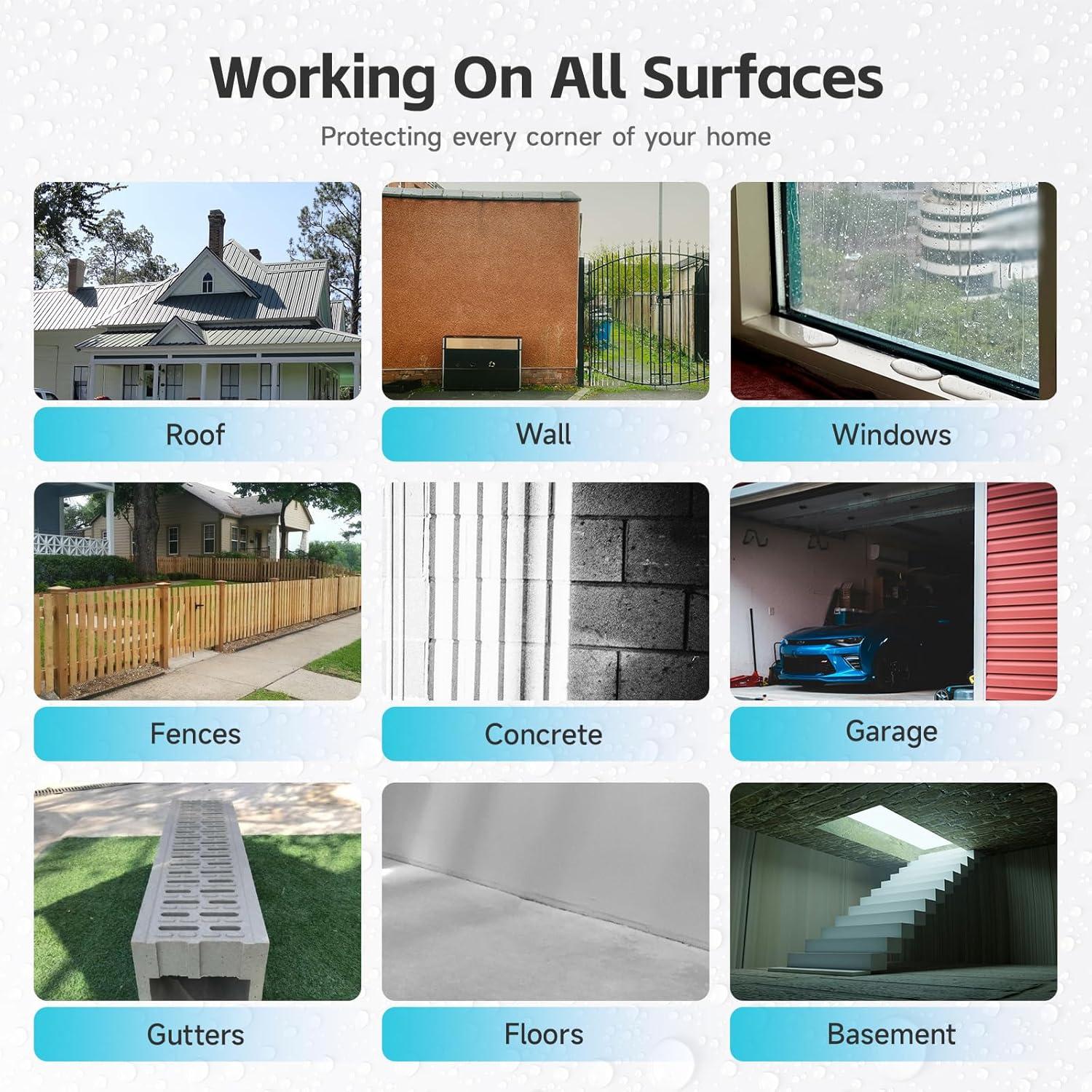 Sellador Impermeable Transparente Aididan 473 ml - A Base de Agua