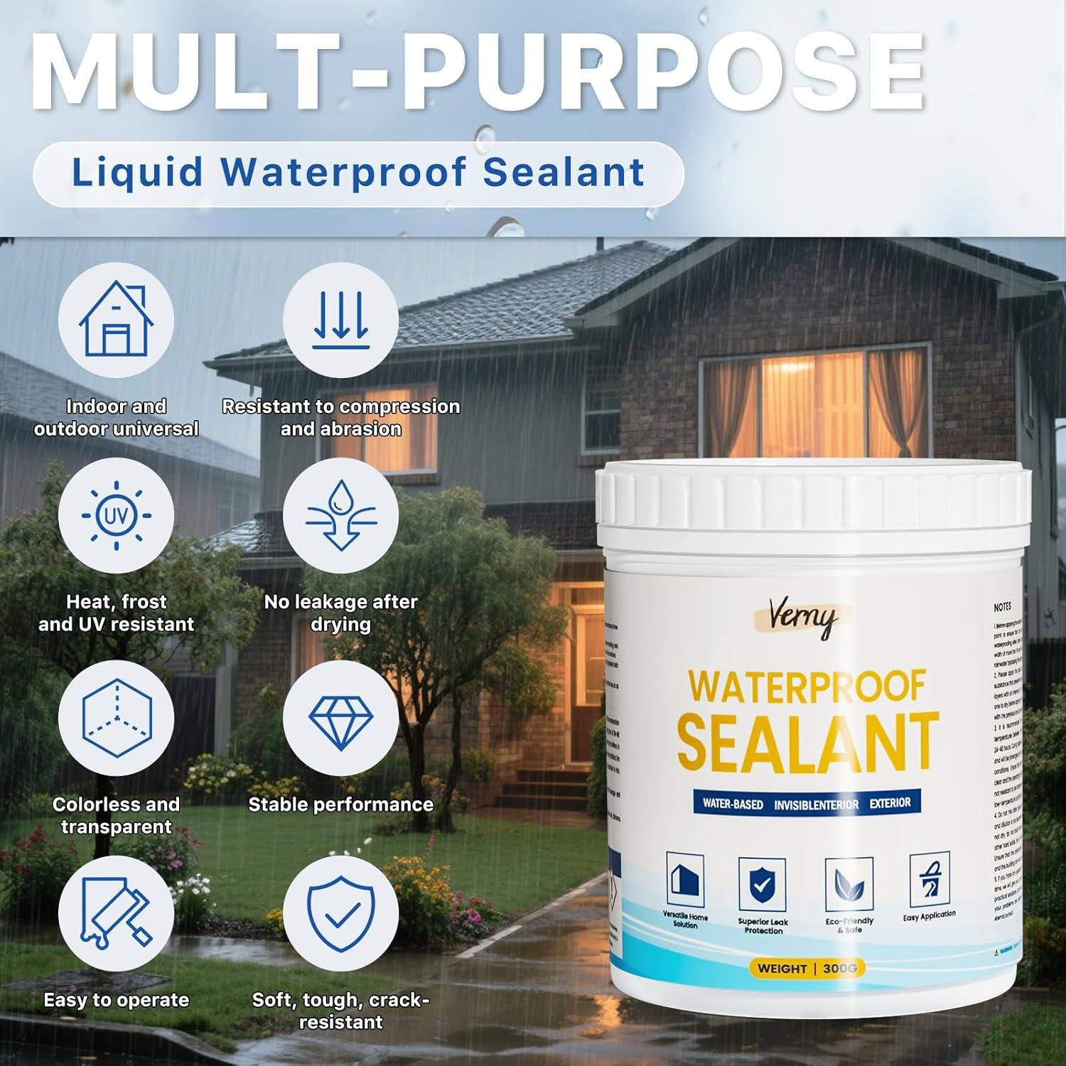 Sellador Impermeable Transparente Verny 298ml - Anti-Fugas