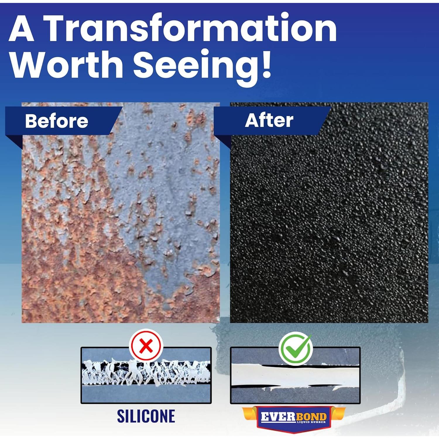 Sellador Impermeable Everbond 3.78L - Caucho Líquido Flexible