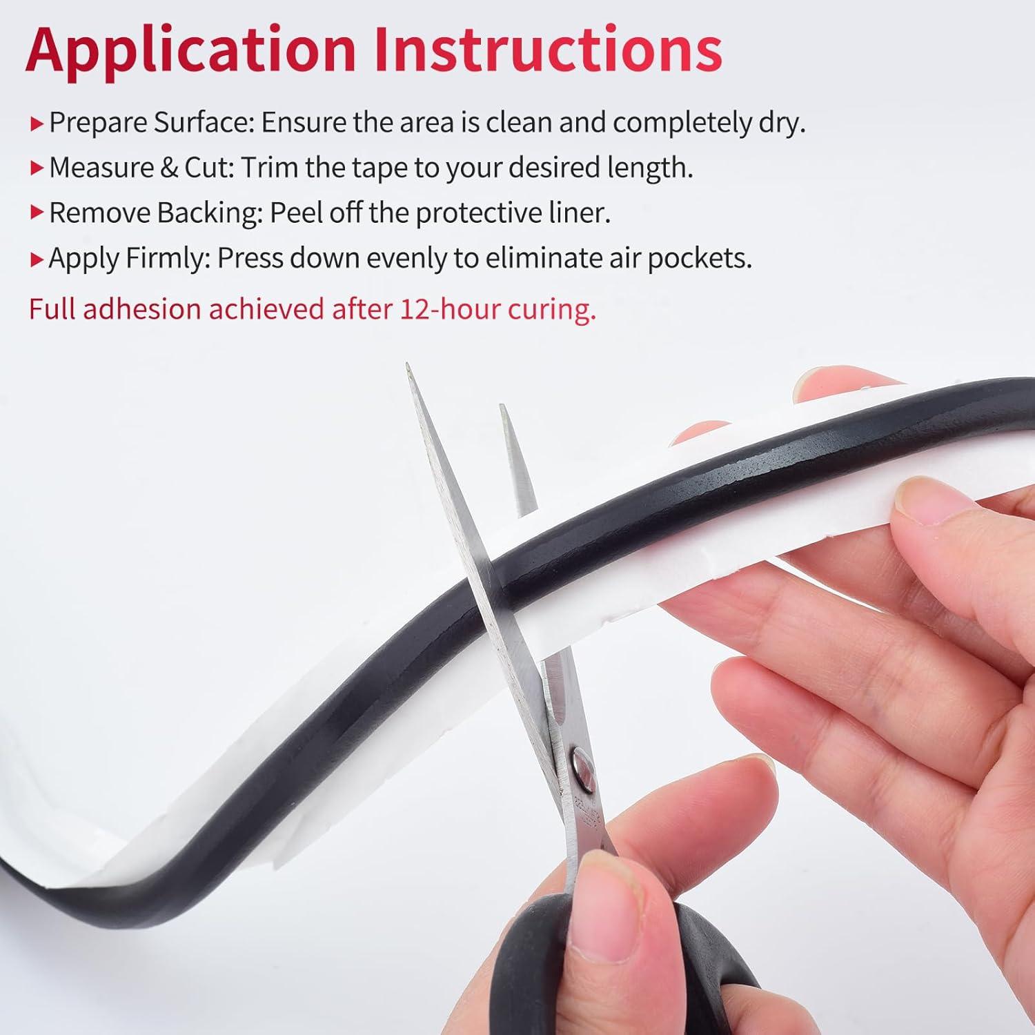 Cinta de sellado de butilo AggSound 15 pies 0.95 cm 2 Rollos