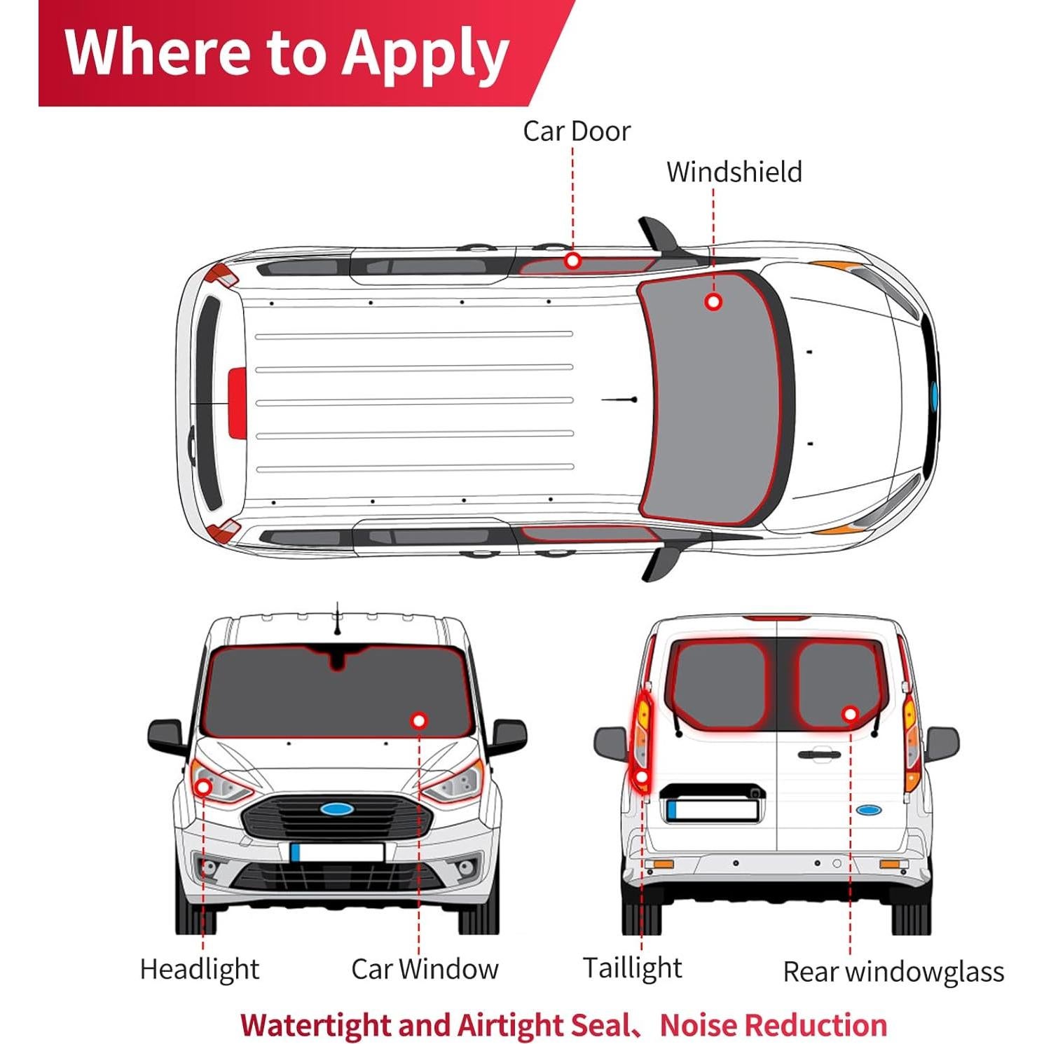 Cinta de sellado de butilo AggSound 15 pies 0.95 cm 2 Rollos