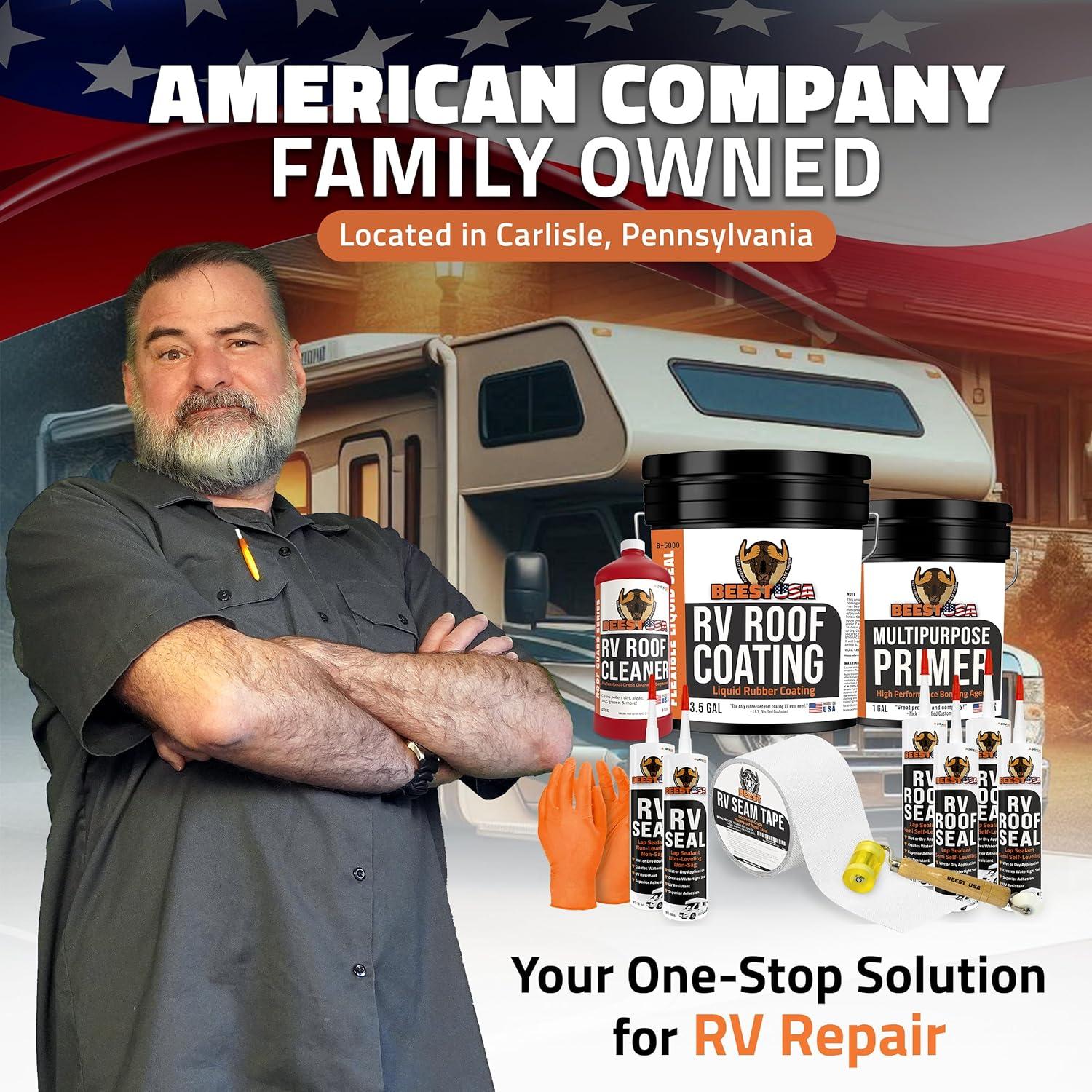 Recubrimiento de Techo BEEST RV Blanco 3.78L Sellador Elastomérico