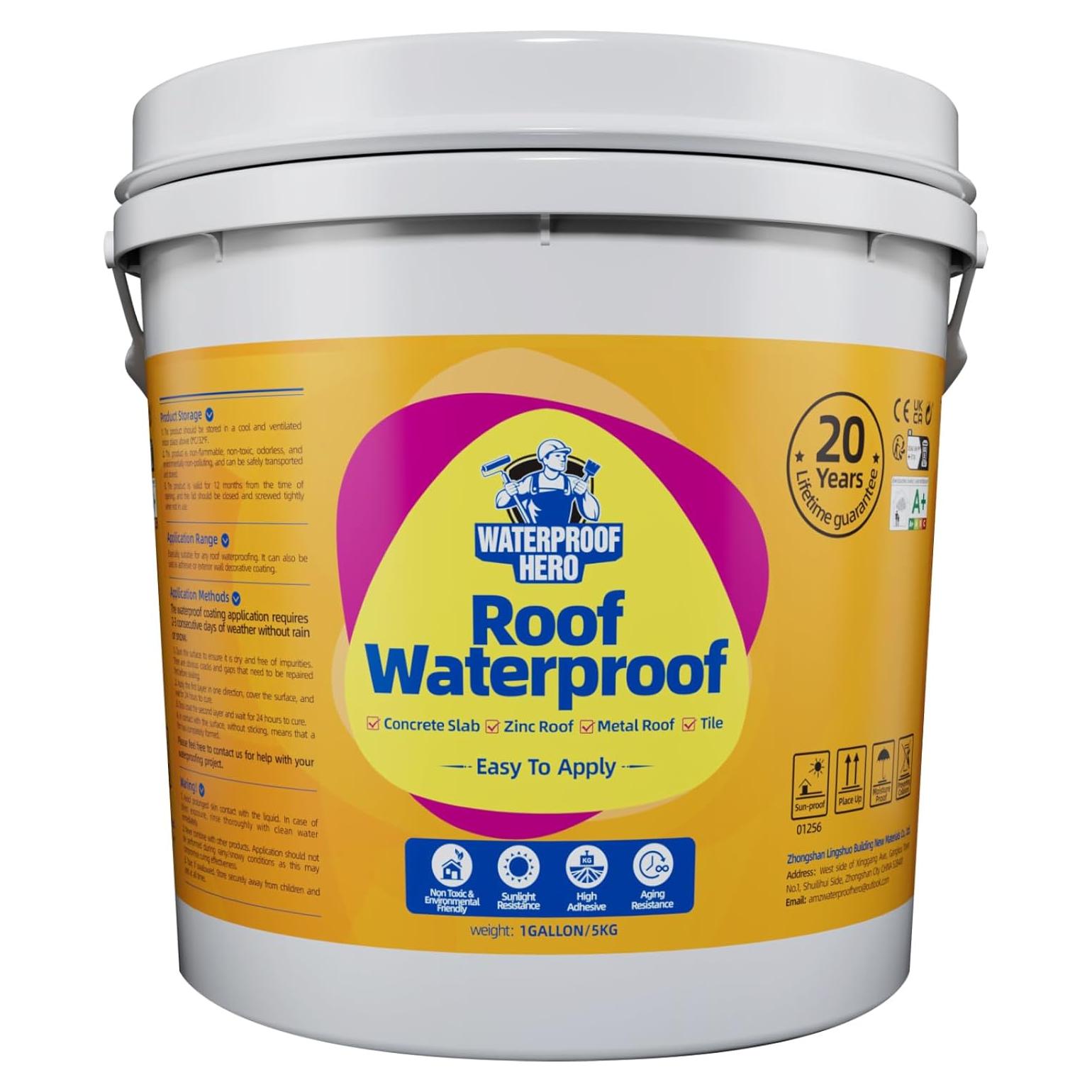 Sellador Impermeable para Techo Waterproof Hero 5KG Gris