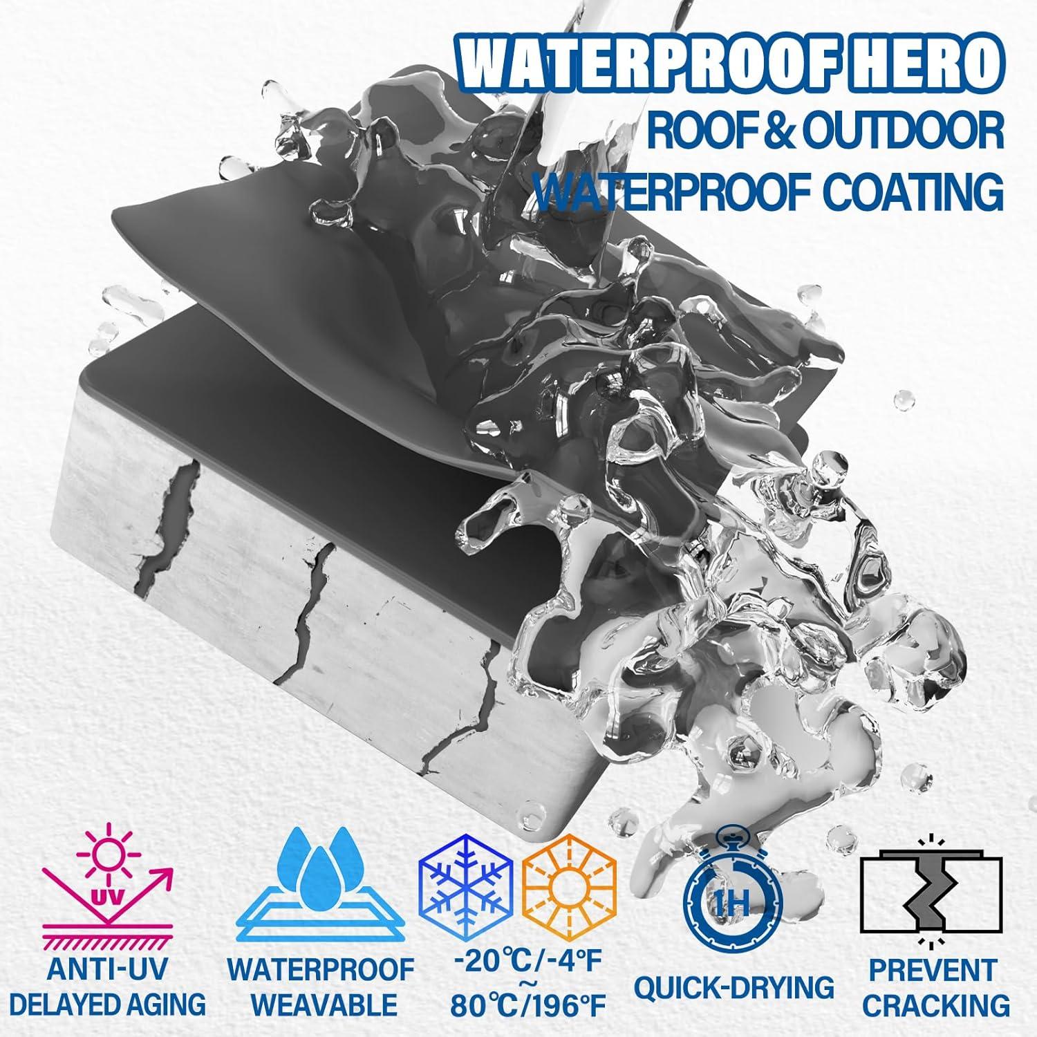 Sellador Impermeable para Techo Waterproof Hero 5KG Gris