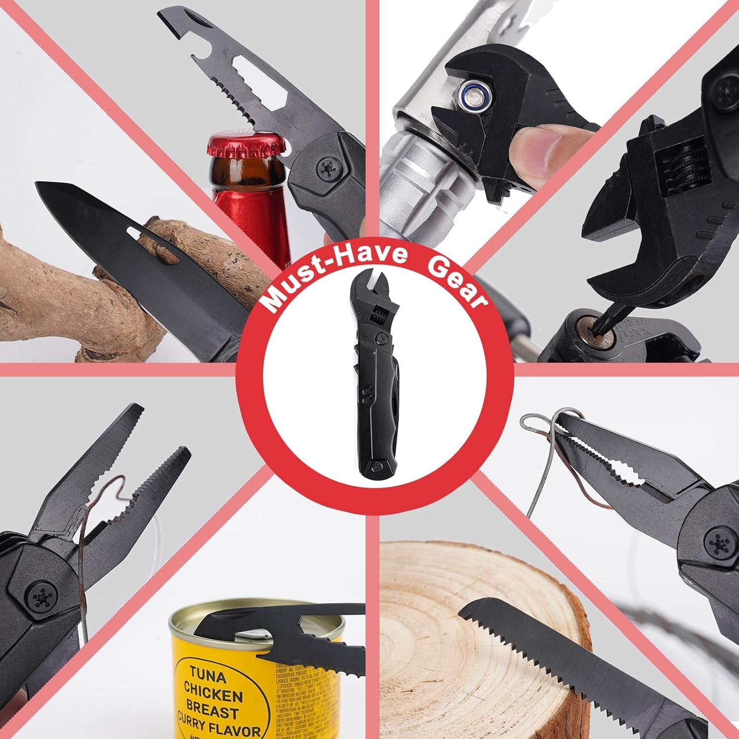 Multiherramienta 19-en-1 JUXWONE de Acero Inoxidable Compacta