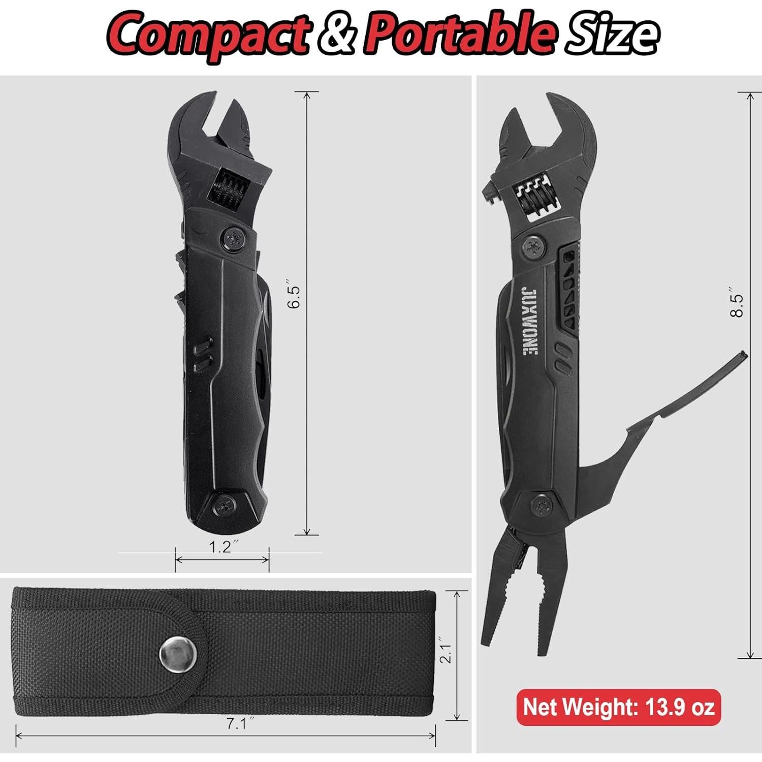 Multiherramienta 19-en-1 JUXWONE de Acero Inoxidable Compacta