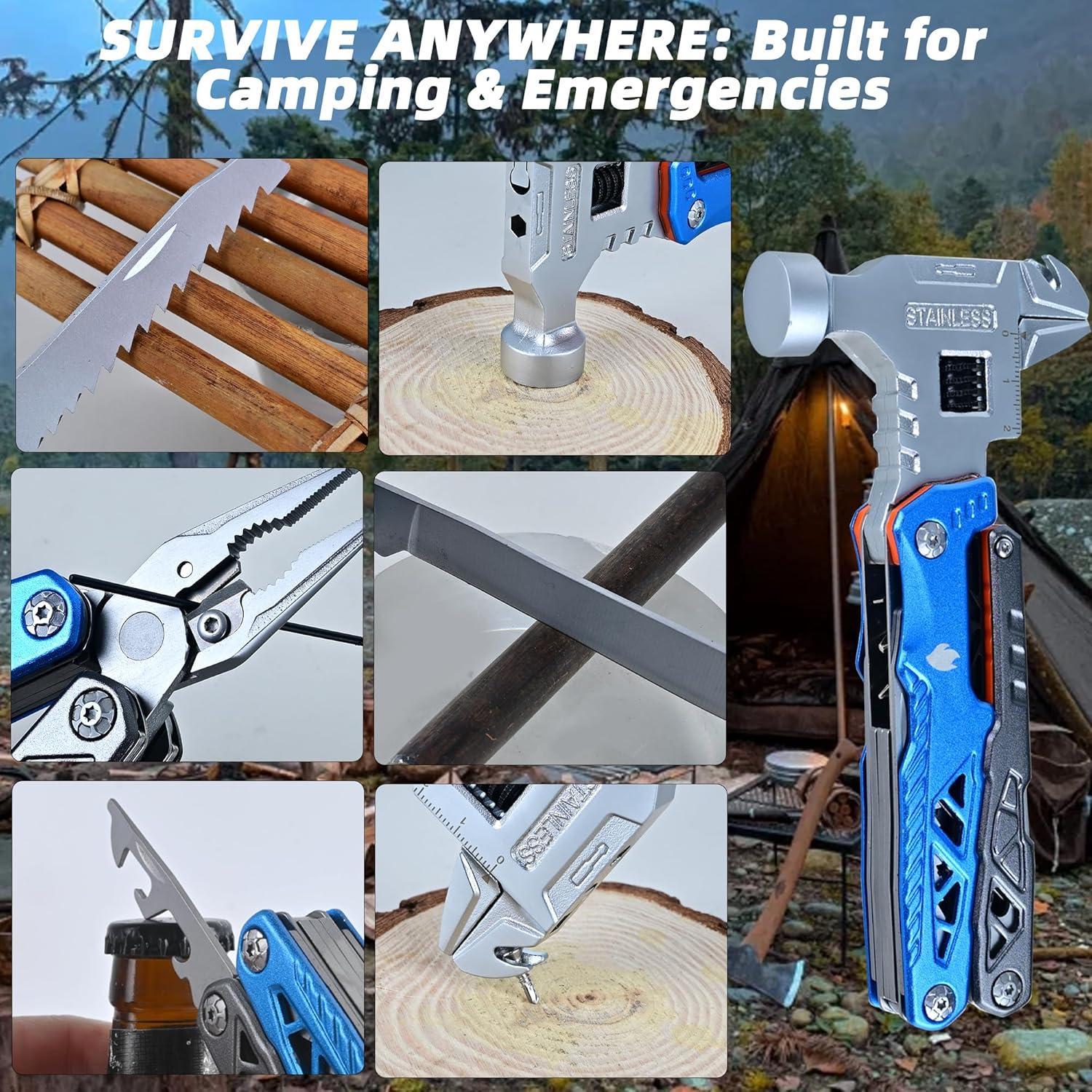 Multiherramienta 18-en-1 DUSH PACE con Martillo y Cuchillo