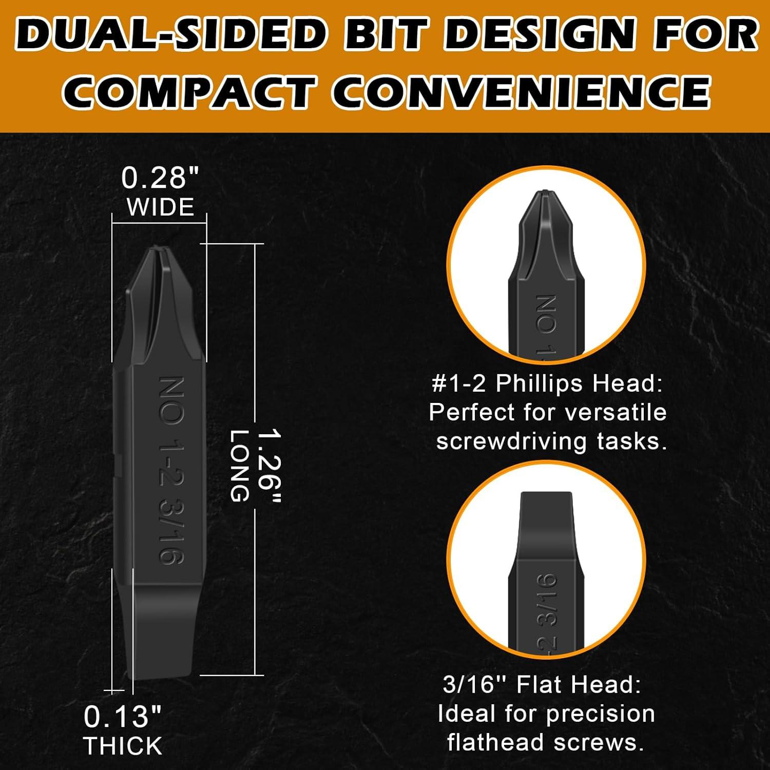 Paquete de 6 Puntas de Destornillador Leatherman - Phillips #1, #2 y Plana 4.76 mm