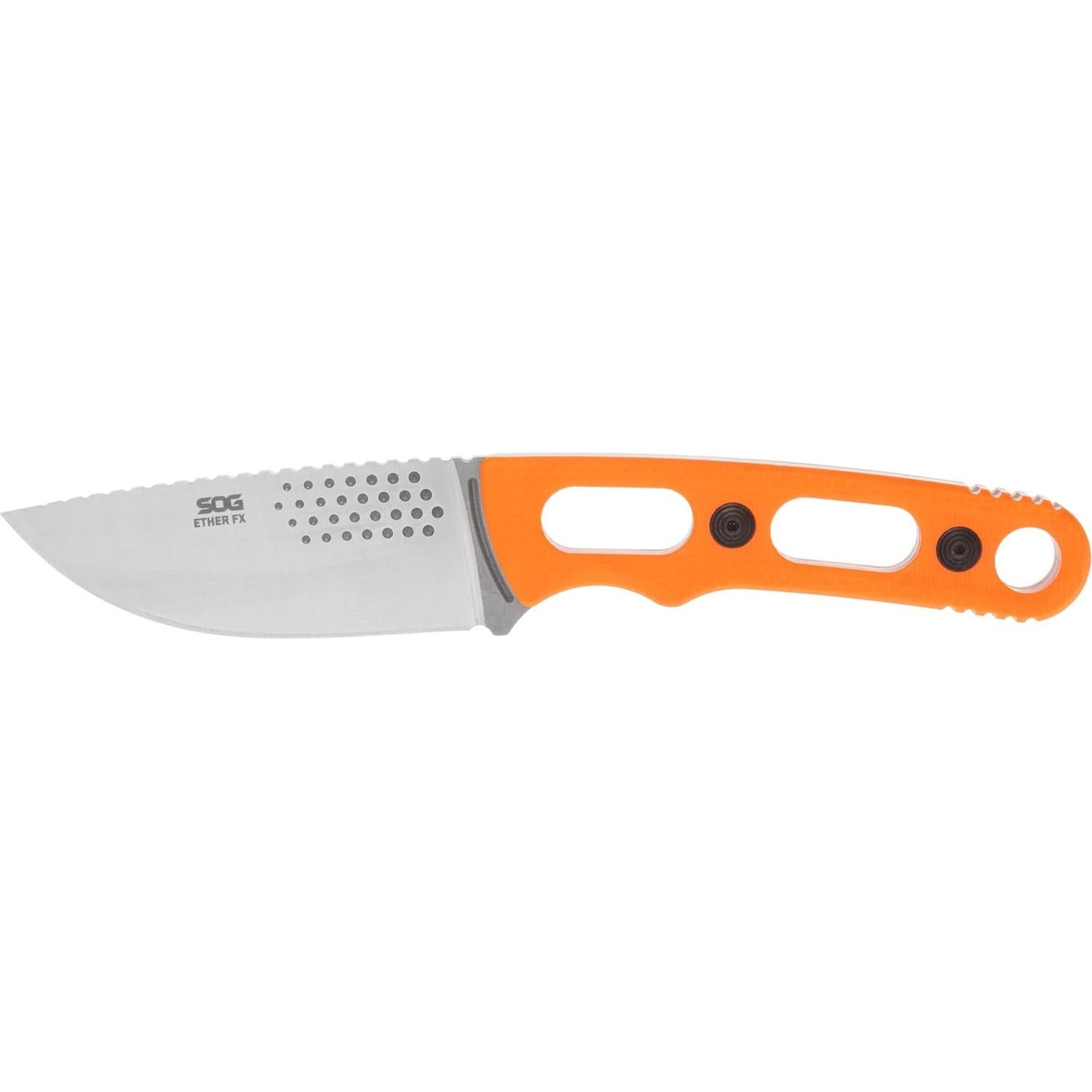 Cuchillo Fijo SOG Ether FX Naranja G10 Hoja CPM S35VN 18.03 cm