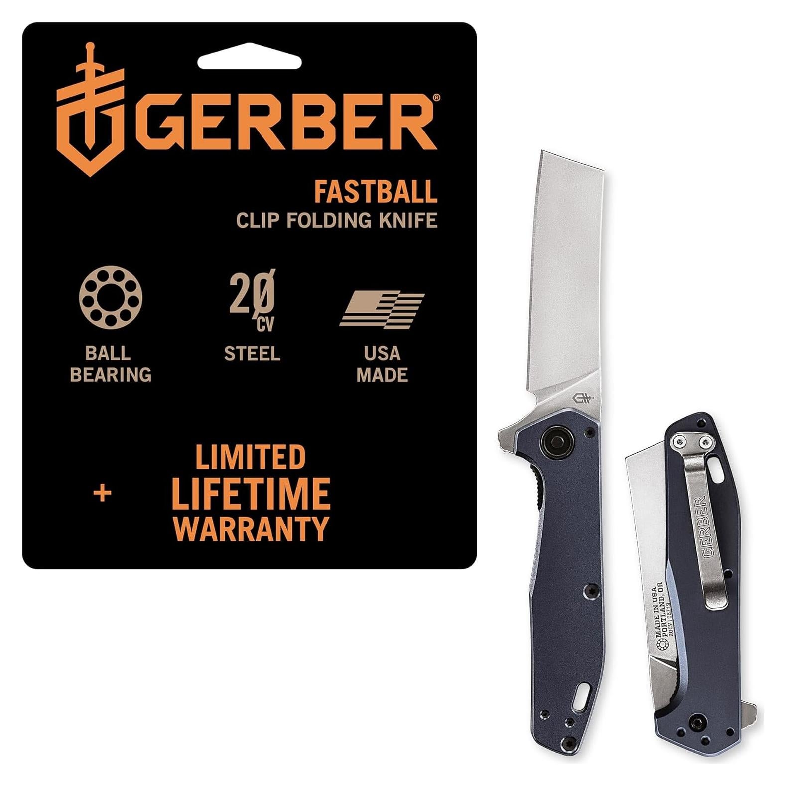 Cuchillo Plegable Gerber Gear Fastball Linerlock 7.62 cm Azul