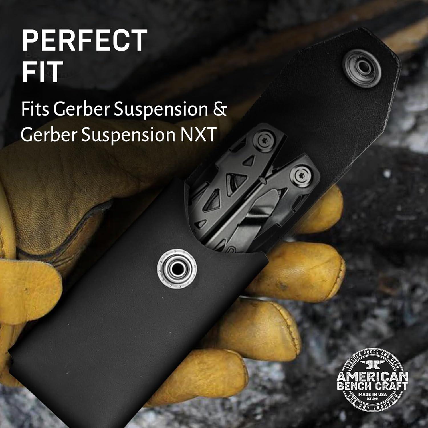 Funda de Cuero para Multiherramienta Gerber Negro EDC