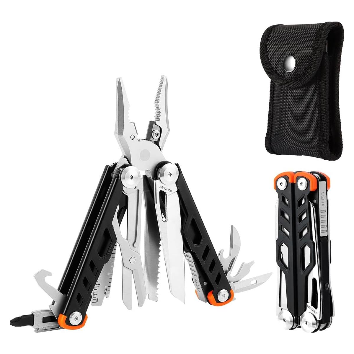 Multiherramienta 15 en 1 Ecrekhom de Acero Inoxidable Negra