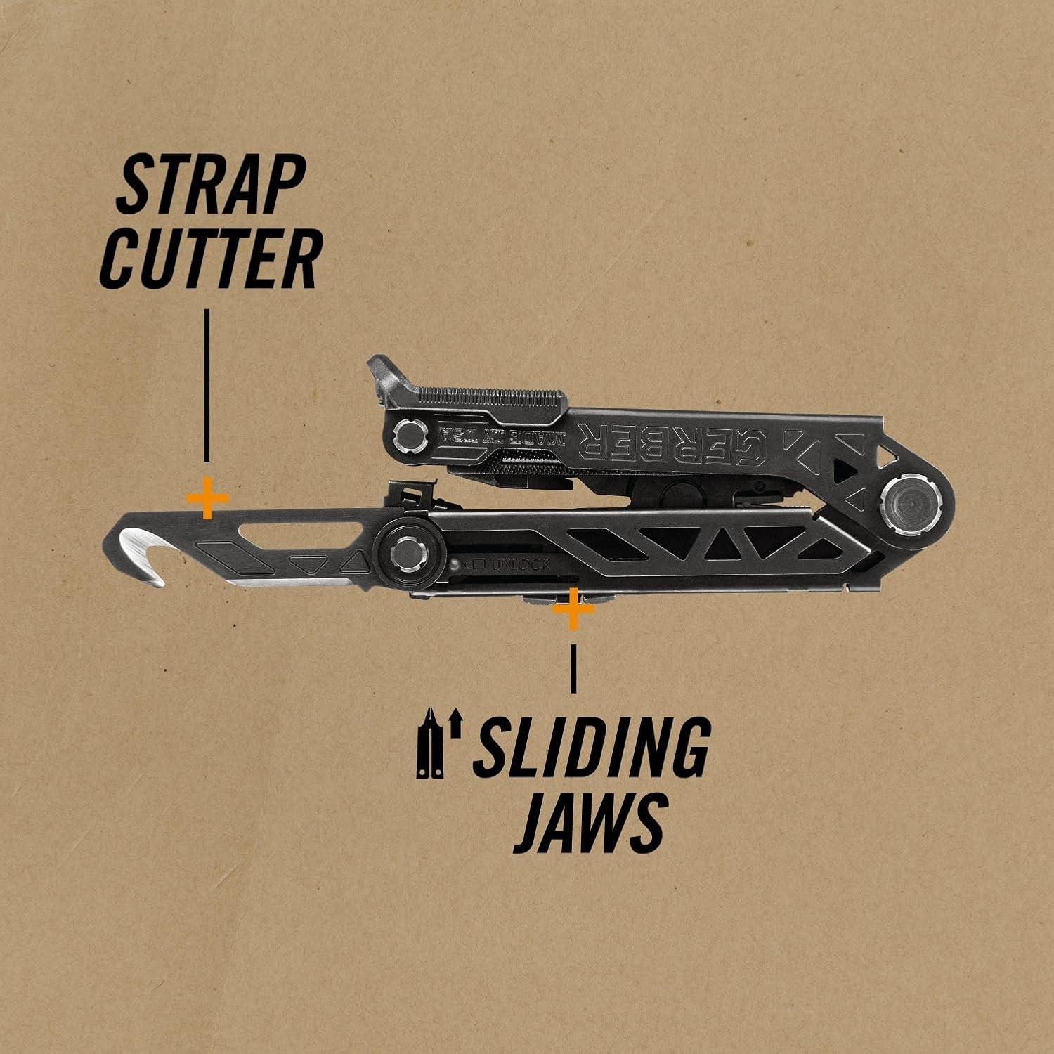 Multiherramienta Gerber Gear Center Drive Rescue 6 en 1 - Negro