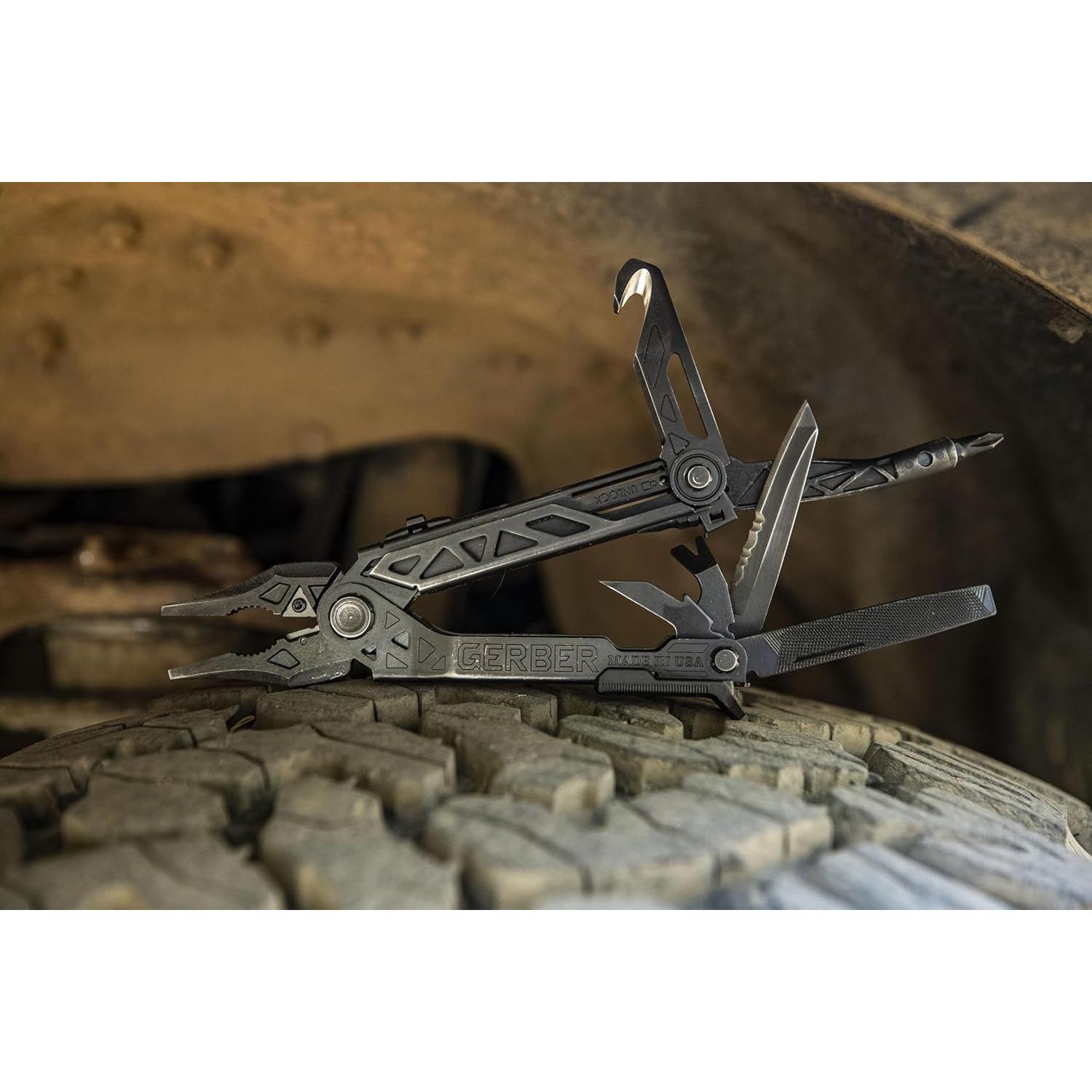 Multiherramienta Gerber Gear Center Drive Rescue 6 en 1 - Negro