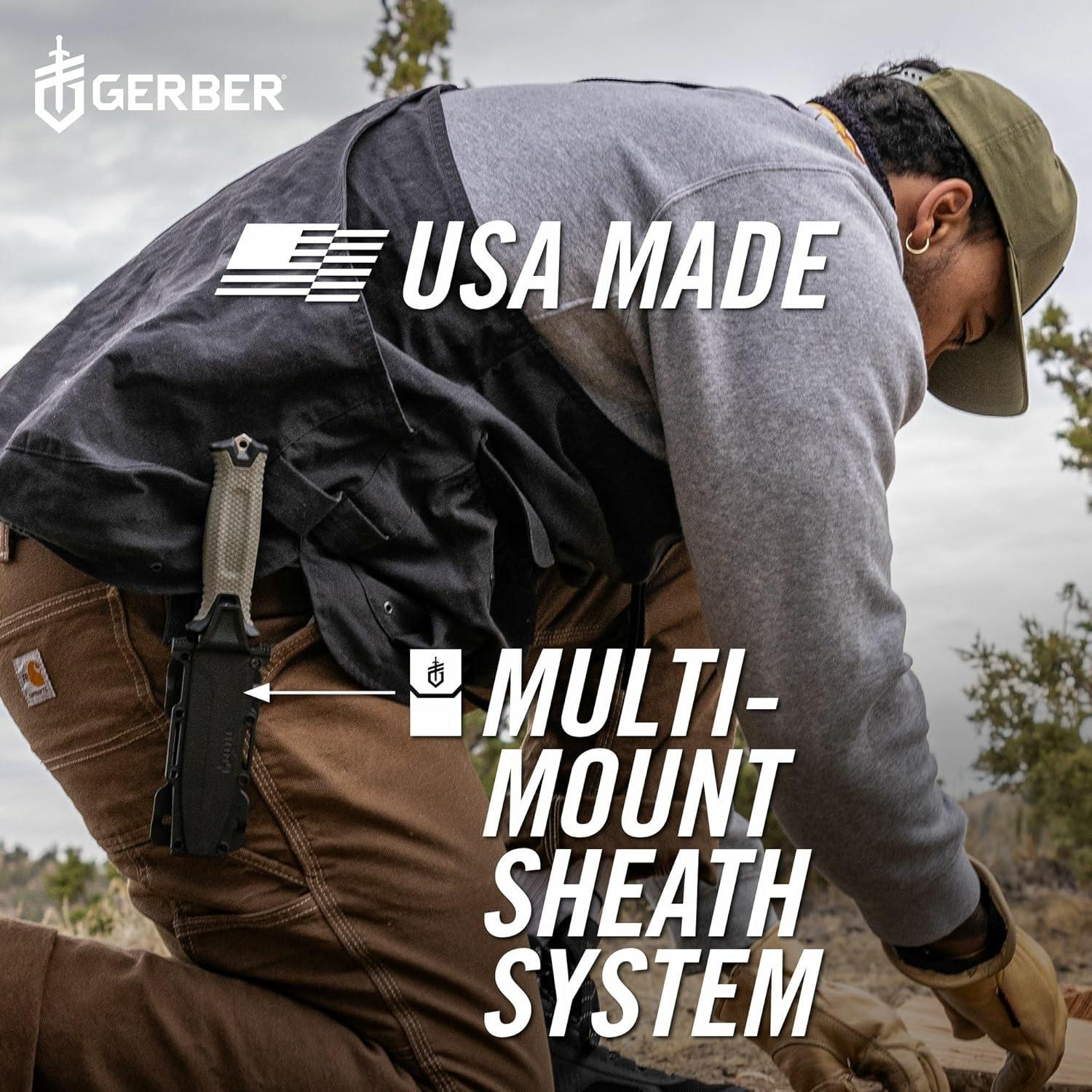 Cuchillo Táctico Gerber Gear StrongArm 10.4 cm Verde Salvia