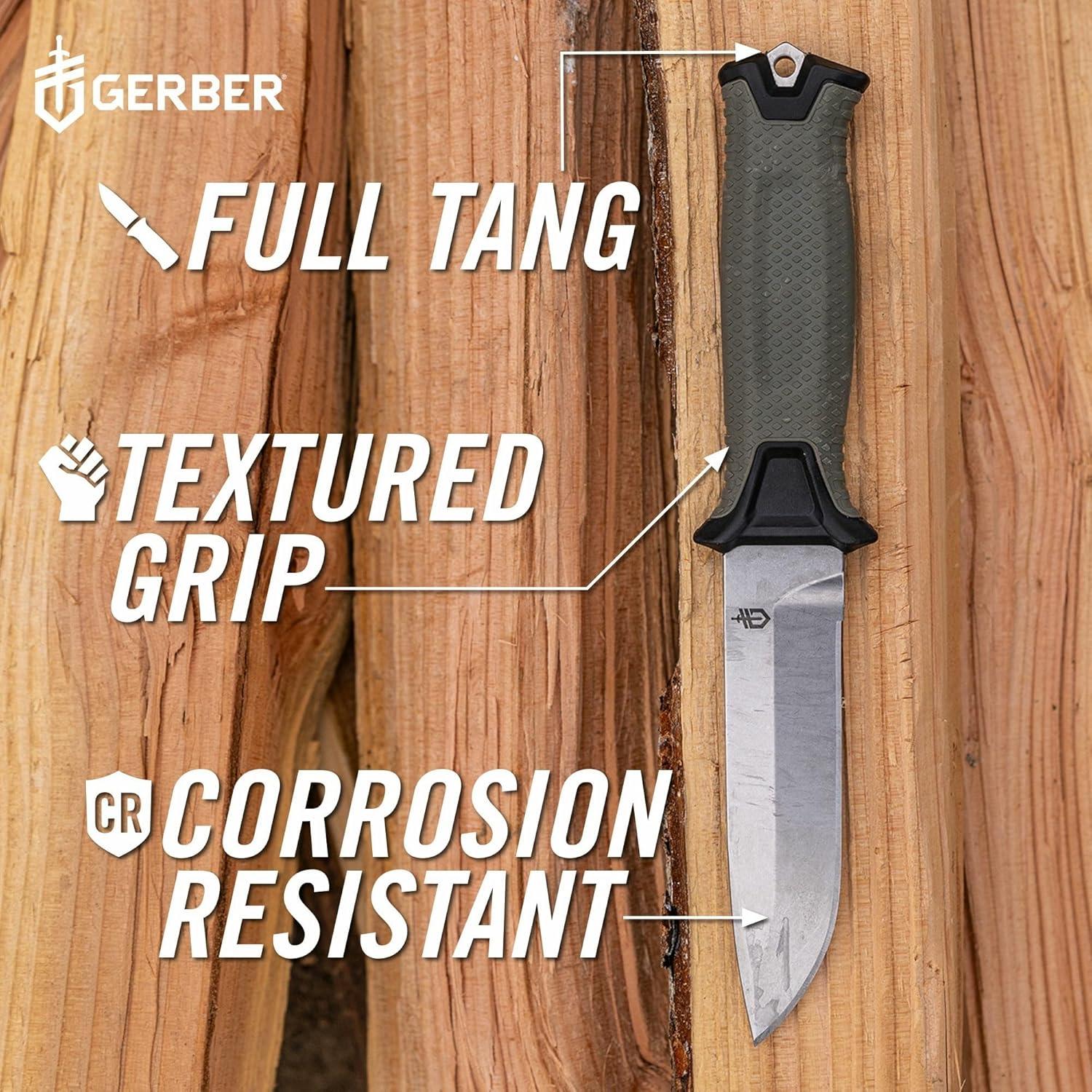 Cuchillo Táctico Gerber Gear StrongArm 10.4 cm Verde Salvia