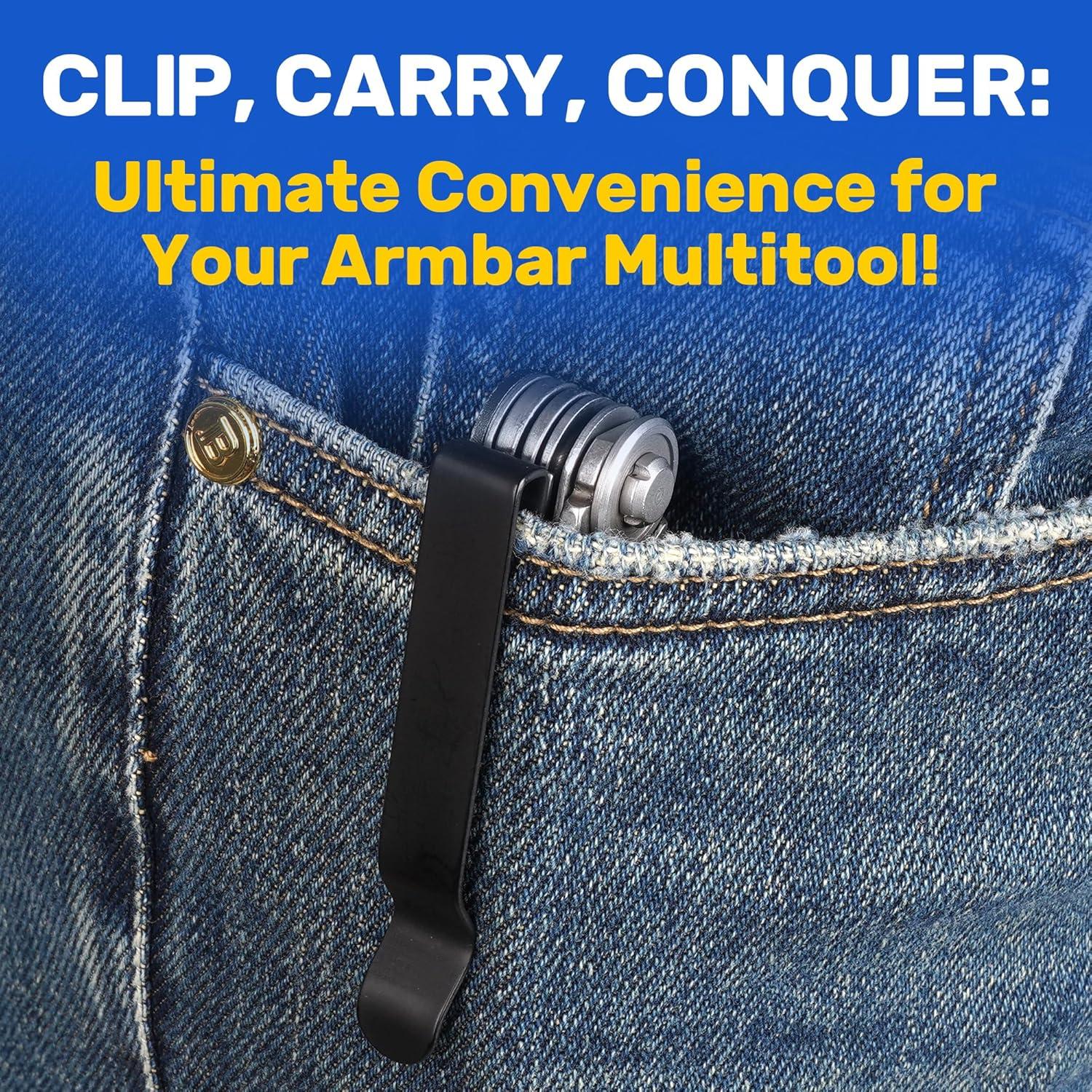 Paquete de 2 Clips de Acero Inoxidable para Multitool Gerber Armbar