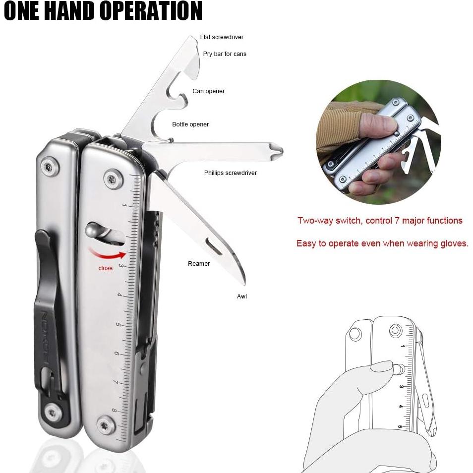 Multiherramienta ROXON S803E Elite con 20 funciones y cuchilla D2