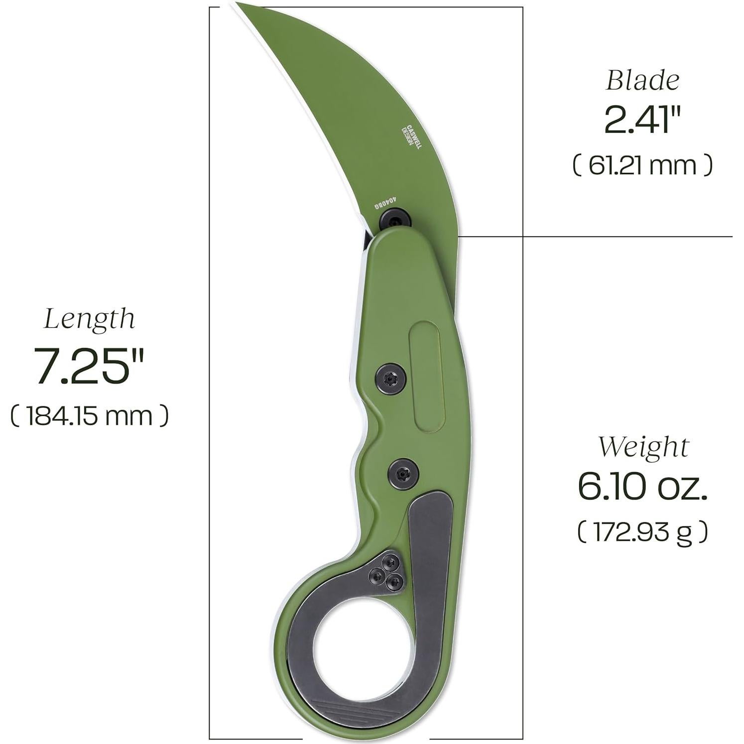 Cuchillo Plegable CRKT Provoke Kinematic Hoja D2 Verde