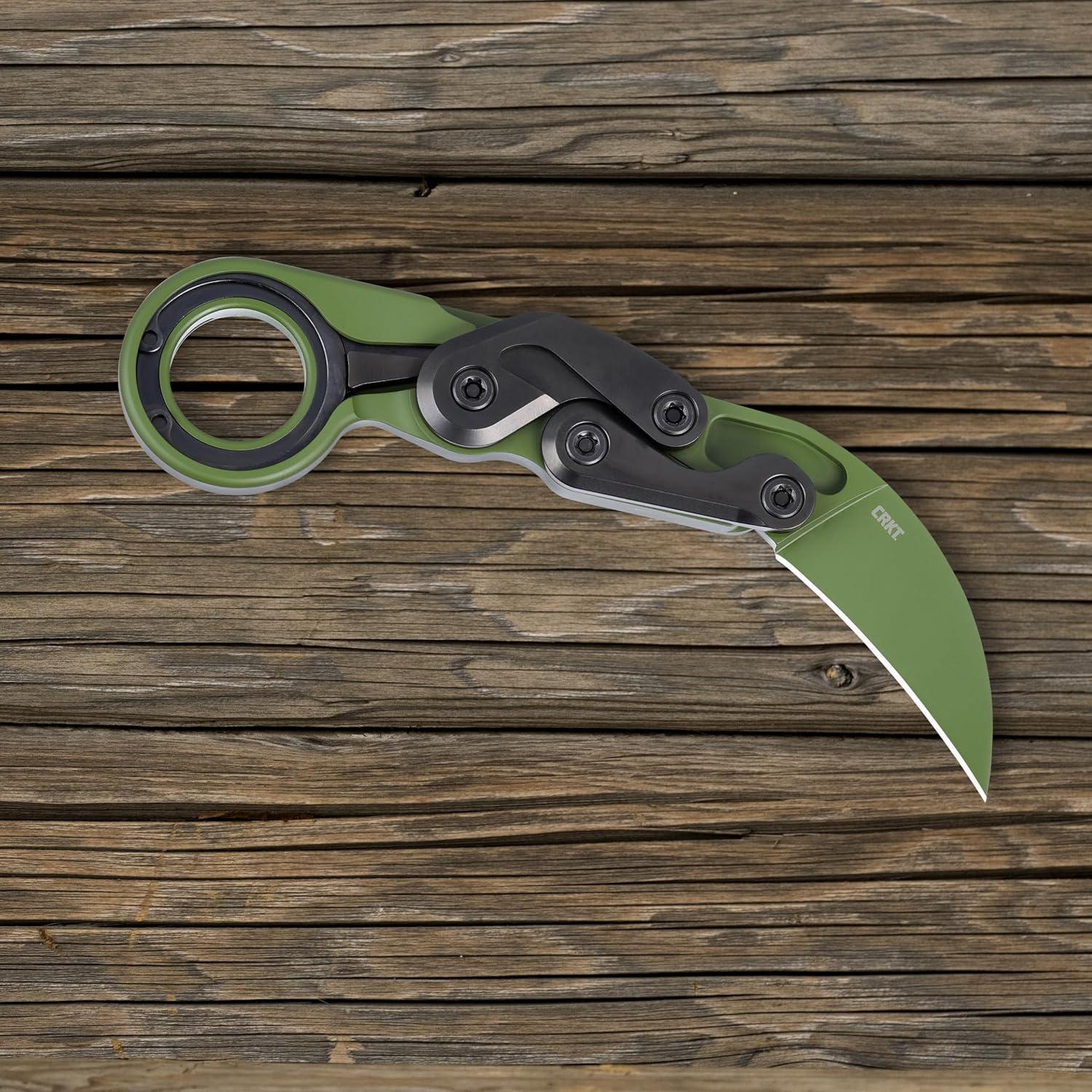 Cuchillo Plegable CRKT Provoke Kinematic Hoja D2 Verde