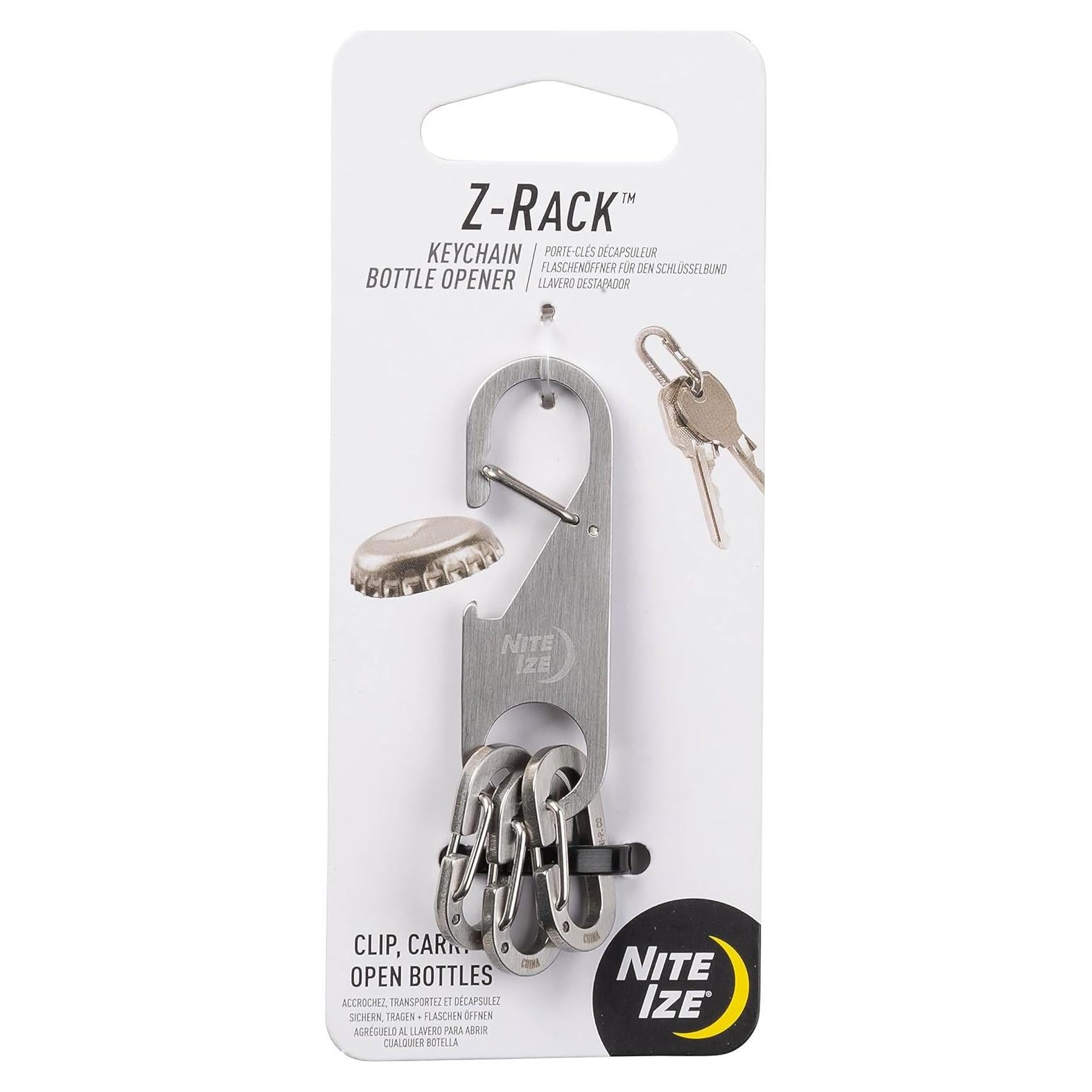 Abrebotellas de Llavero Nite Ize Z-Rack Acero Inoxidable