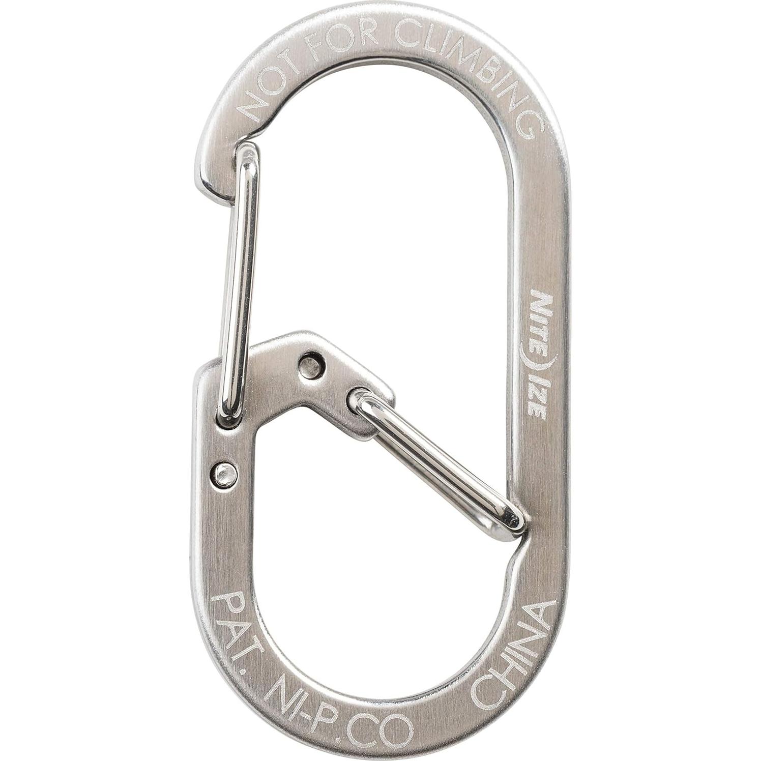 Carabiner Doble Cámara Nite Ize G-Series Acero Inoxidable