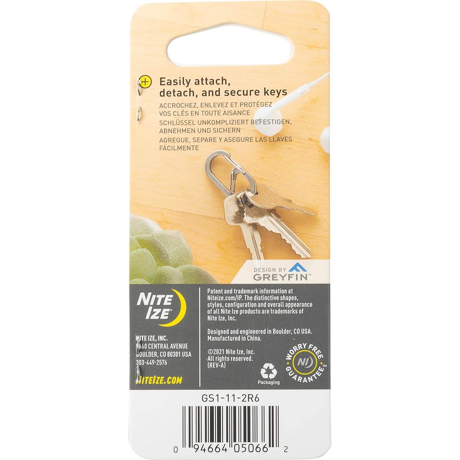 Carabiner Doble Cámara Nite Ize G-Series Acero Inoxidable