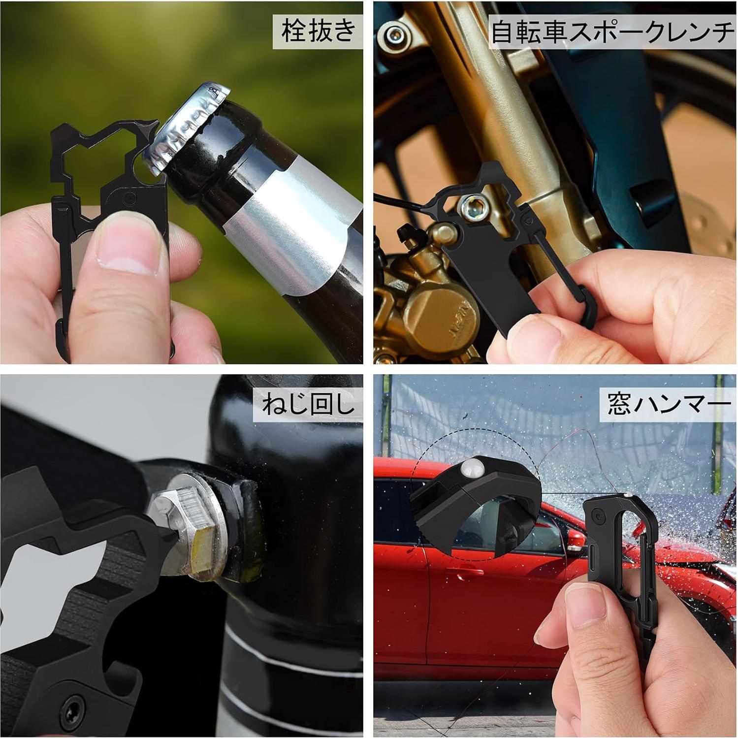 Cuchillo de bolsillo EDC Tibitdeer de titanio 7 en 1 plegable