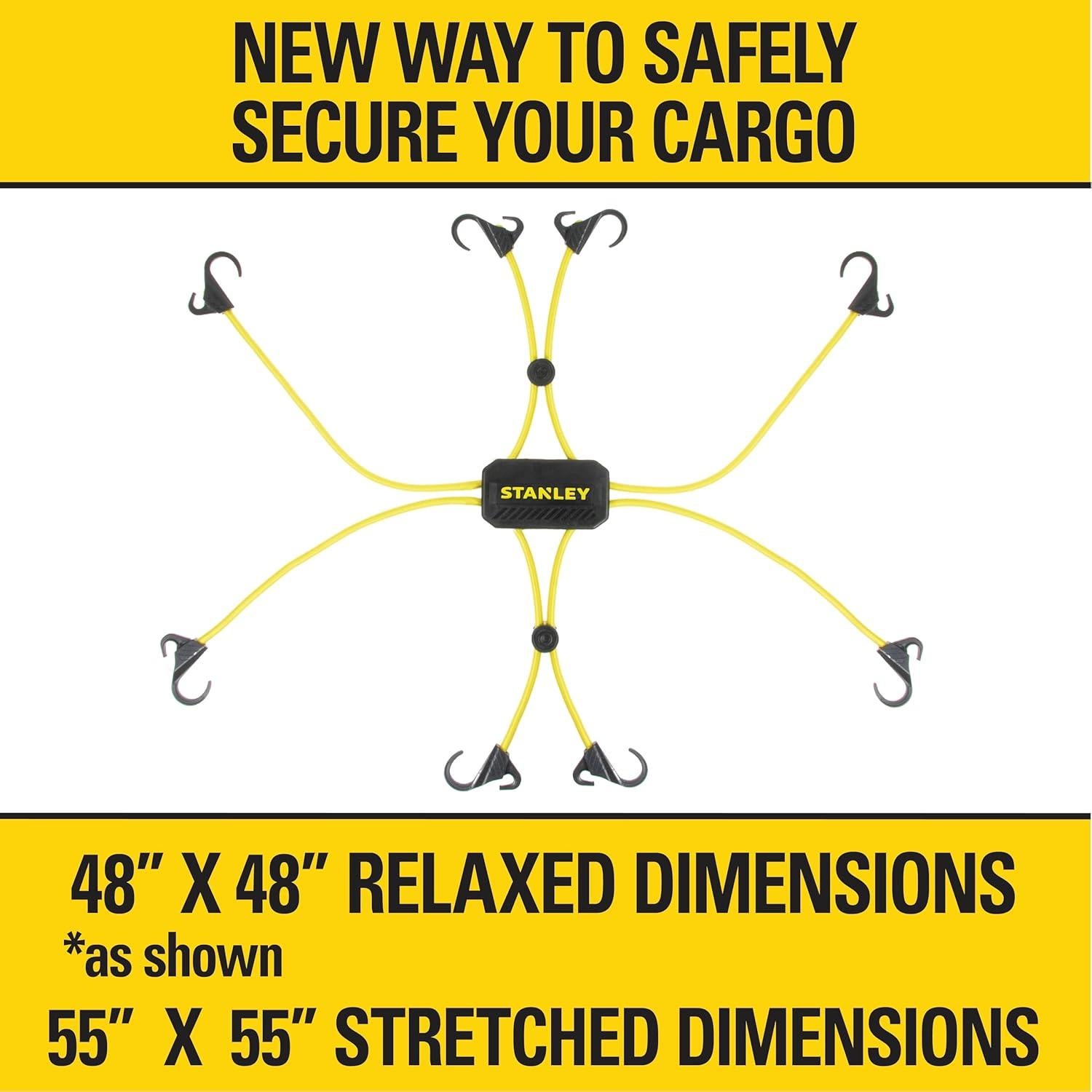 Red de Carga Ajustable STANLEY S3007 Negra y Amarilla 121.92 cm